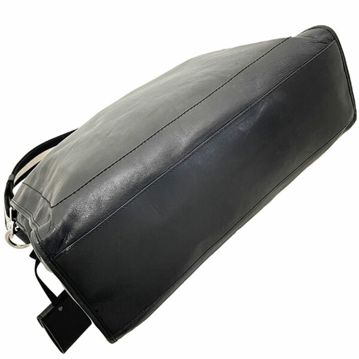 Bally Black Leather Handbag Shoulder Bag Tote Bag (Pre-Owned)