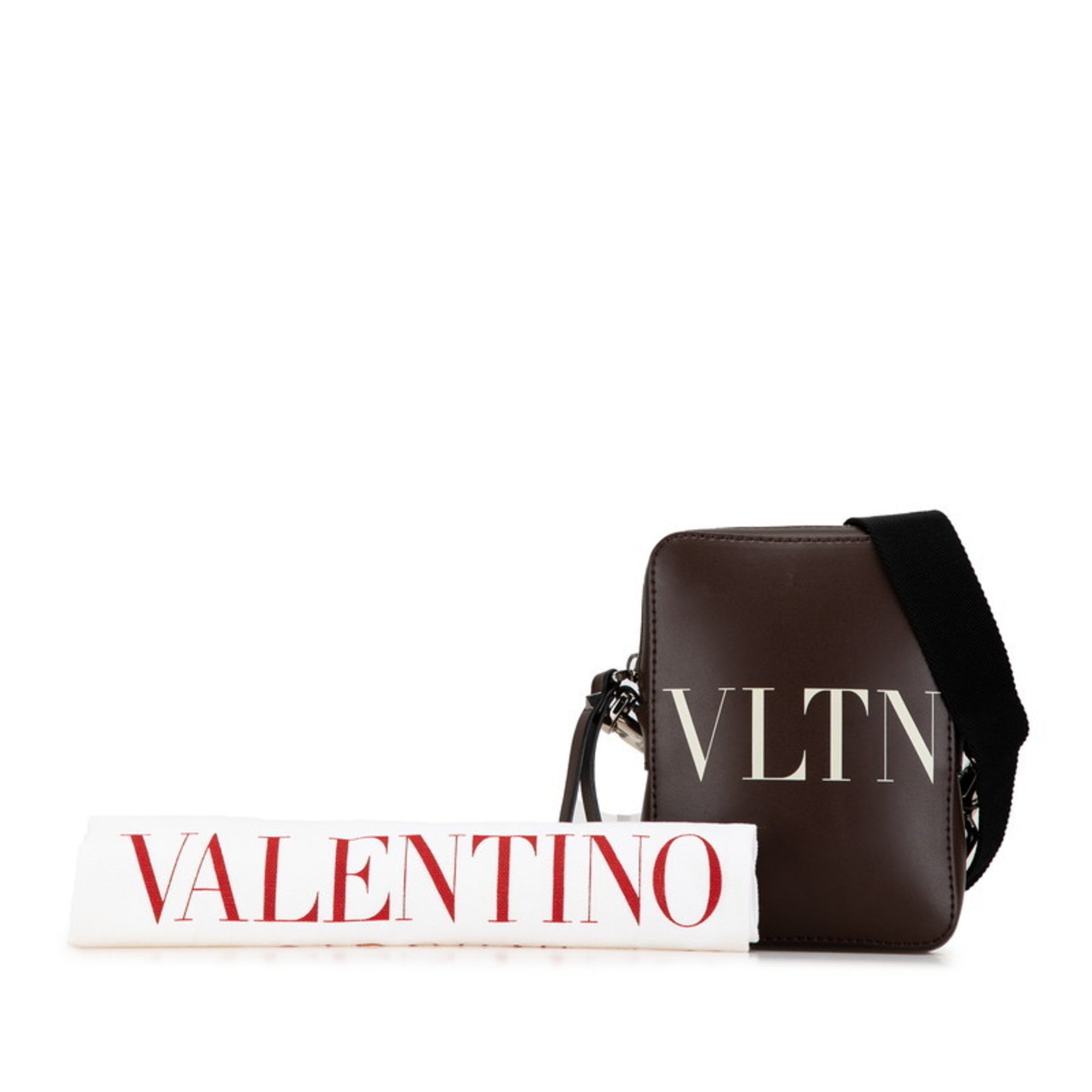 Valentino Brown Leather Shoulder Bag (Pre-Owned)