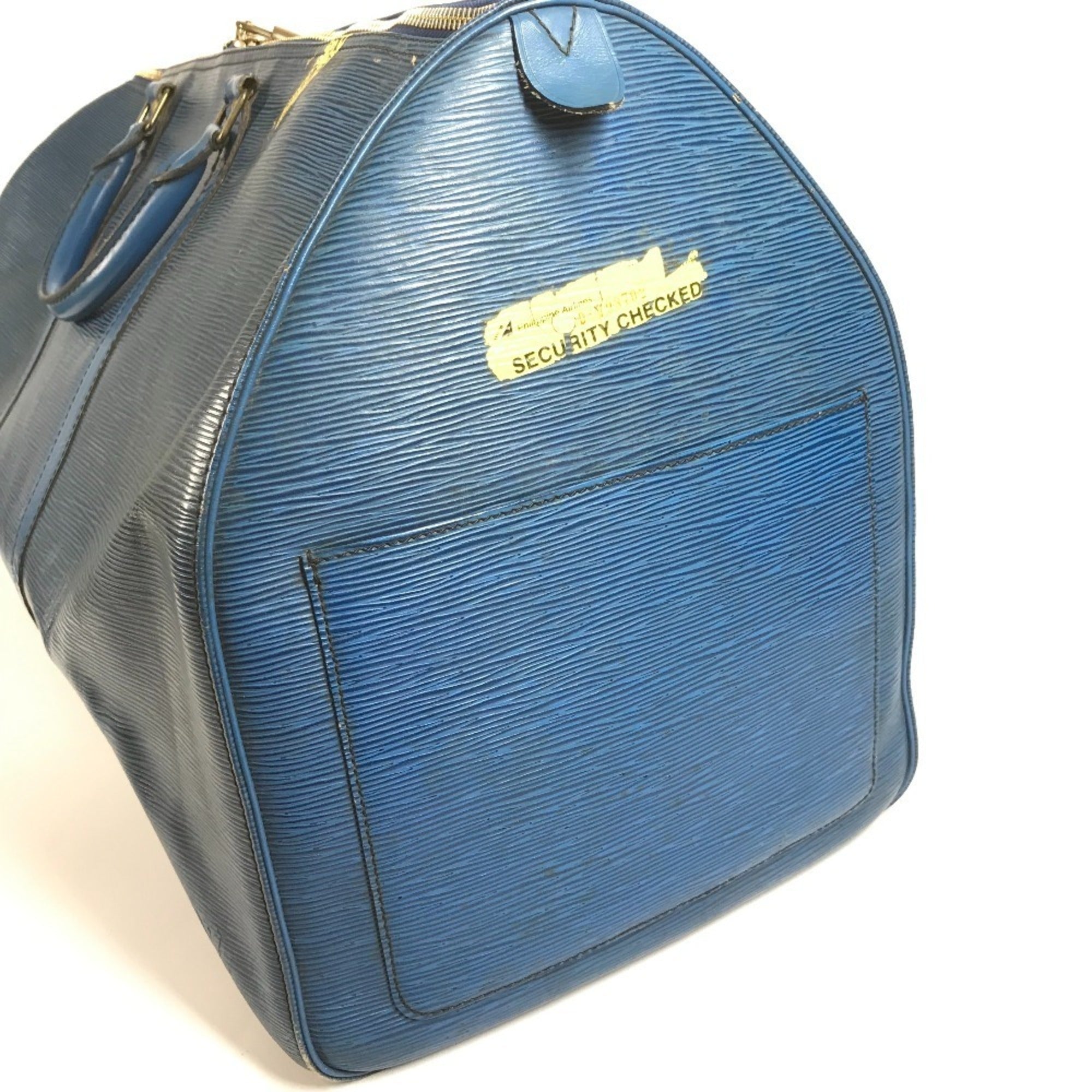 Louis Vuitton Blue Toledo Blue Epi Leather Boston Bag (Pre-Owned)