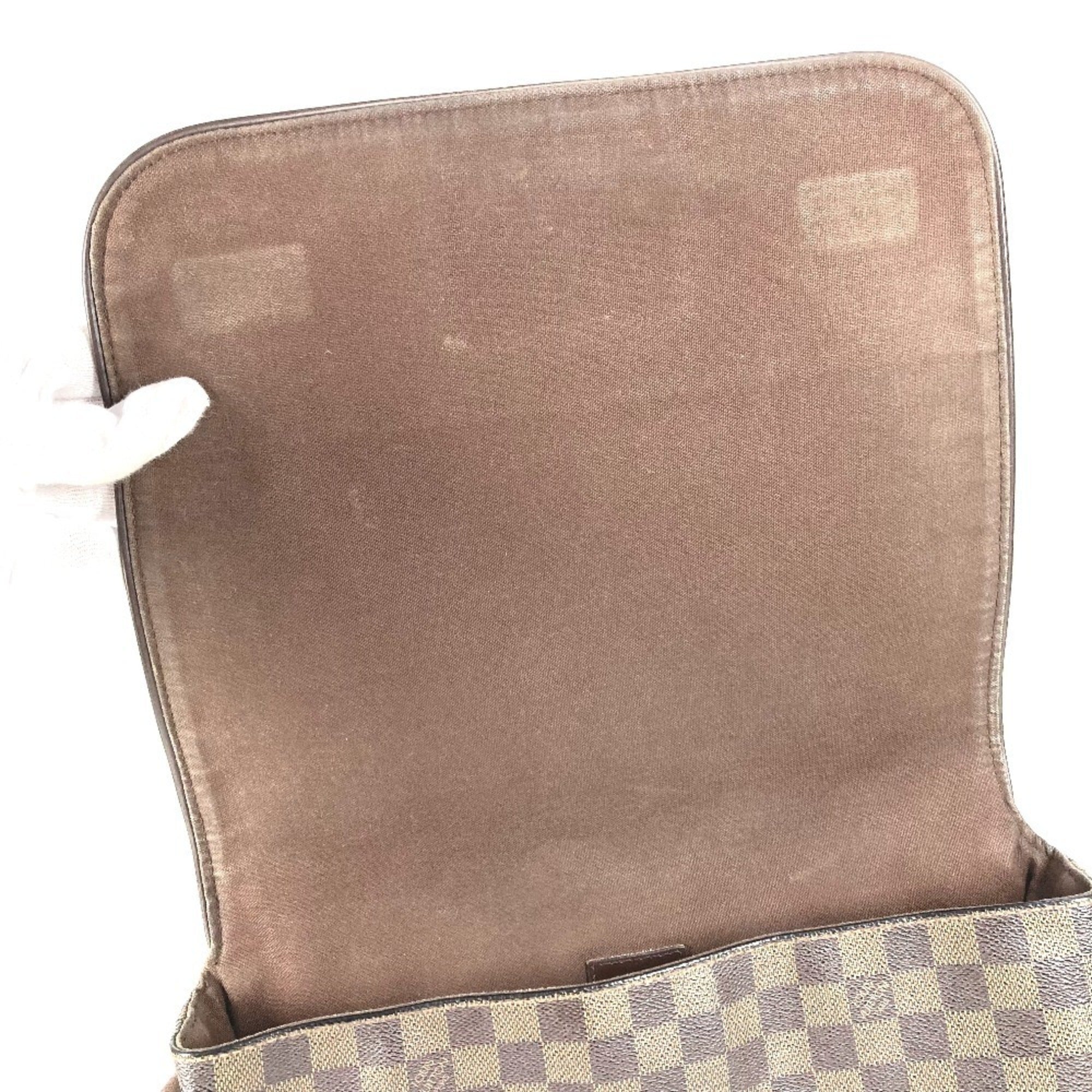Louis Vuitton Damier Brown Ebene Damier Canvas Messenger Bag Shoulder Bag (Pre-Owned)