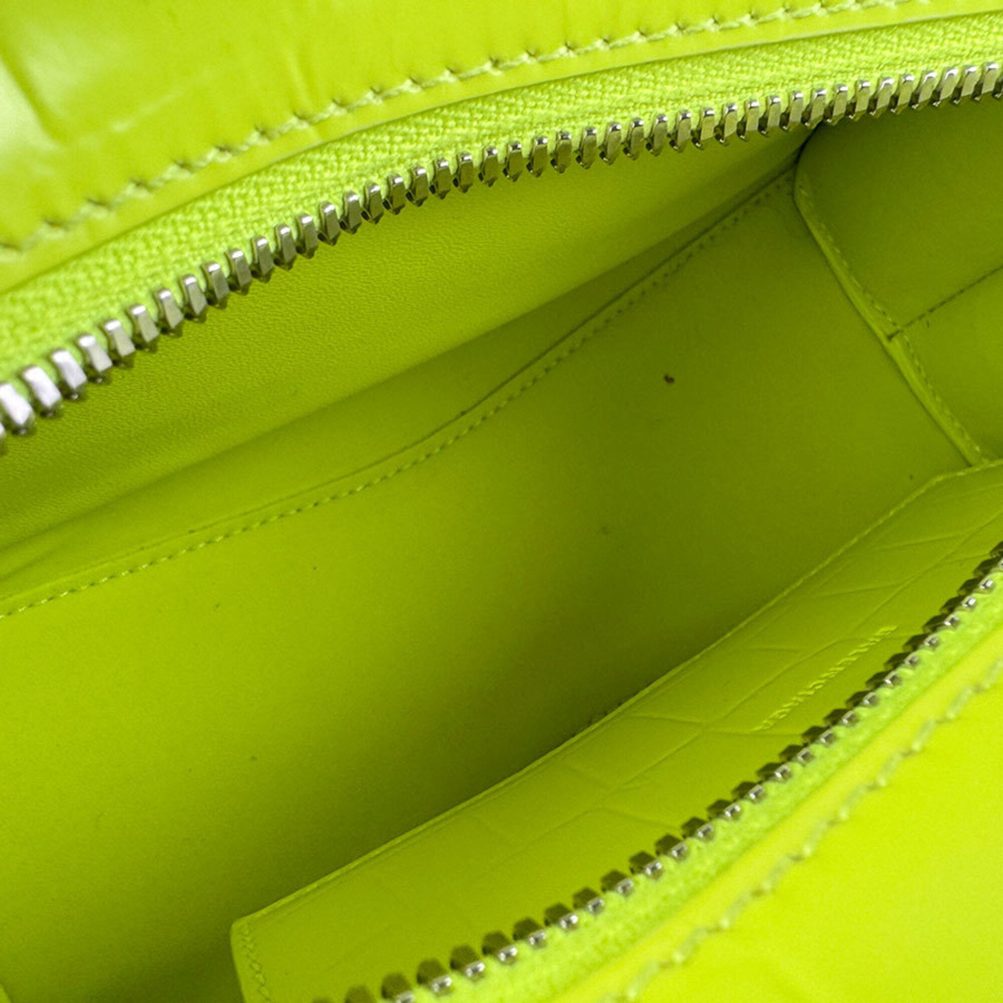 Balenciaga Yellow Leather Handbag Shoulder Bag (Pre-Owned)