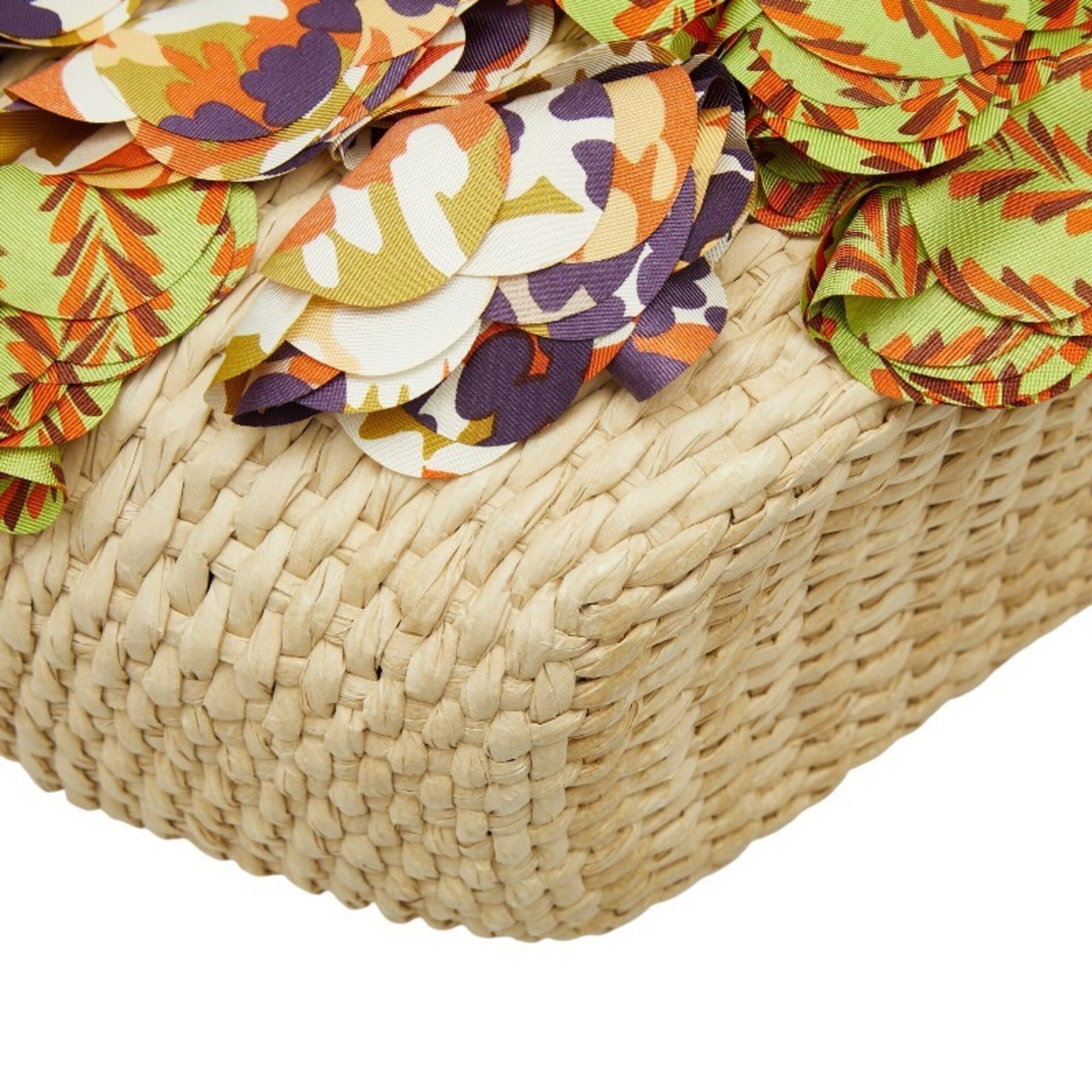 Prada Multi-Color Raffia Handbag (Pre-Owned)