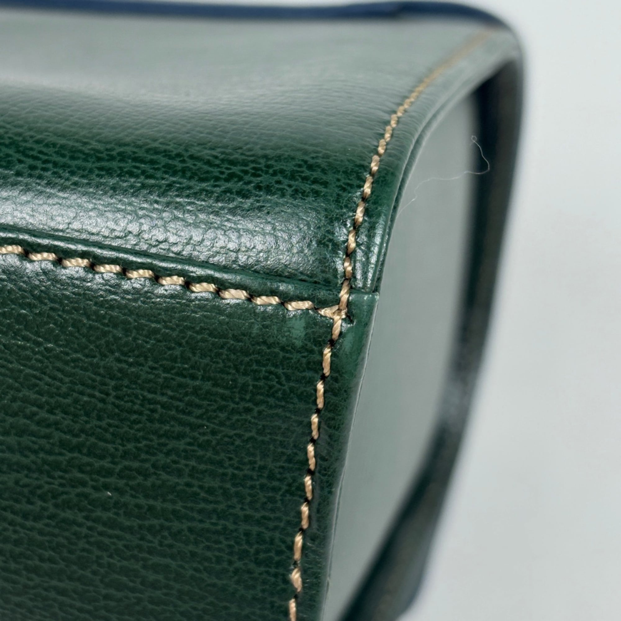 Loewe Blue Green Leather Handbag (Pre-Owned)