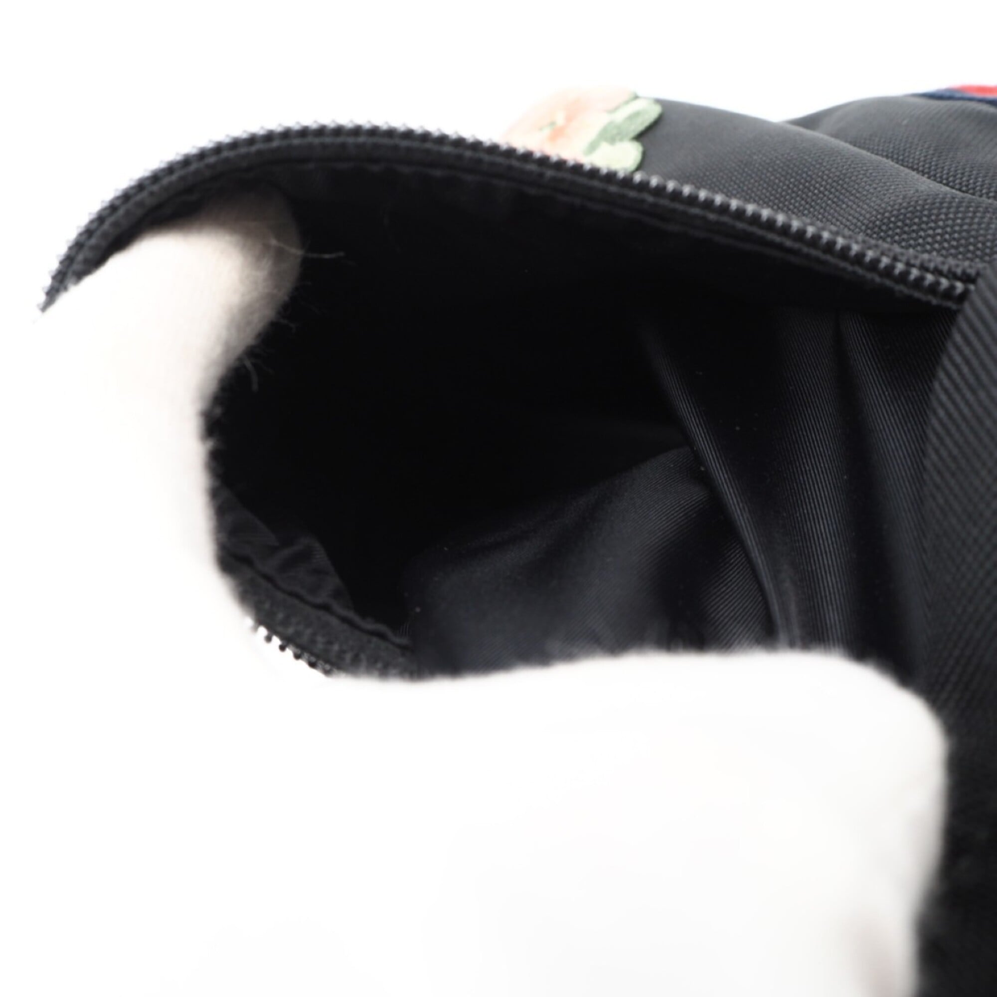 Gucci Black Multi-Color Nylon Backpack (Pre-Owned)