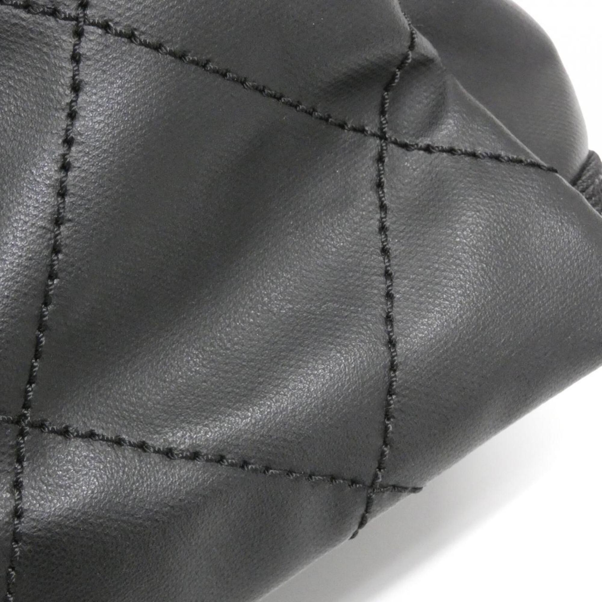 Chanel Black Canvas Handbag (Pre-Owned)