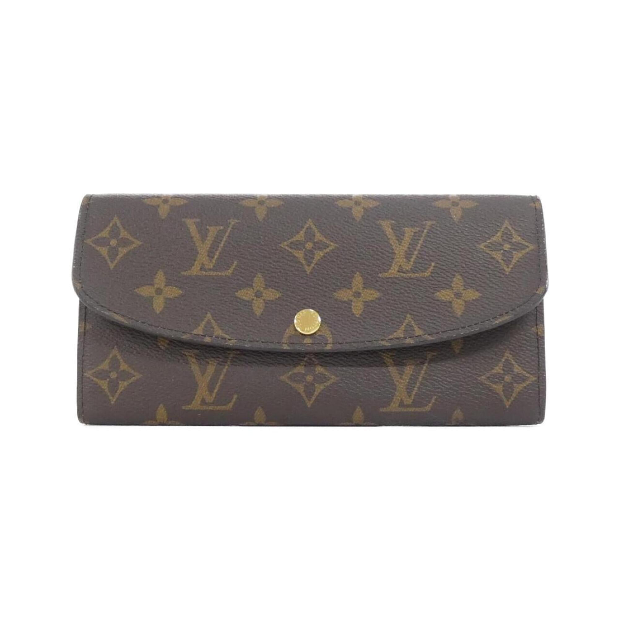 Louis Vuitton Monogram Marron Rose Ballerine Coated Canvas Long Wallet (Bi-Fold) (Pre-Owned)