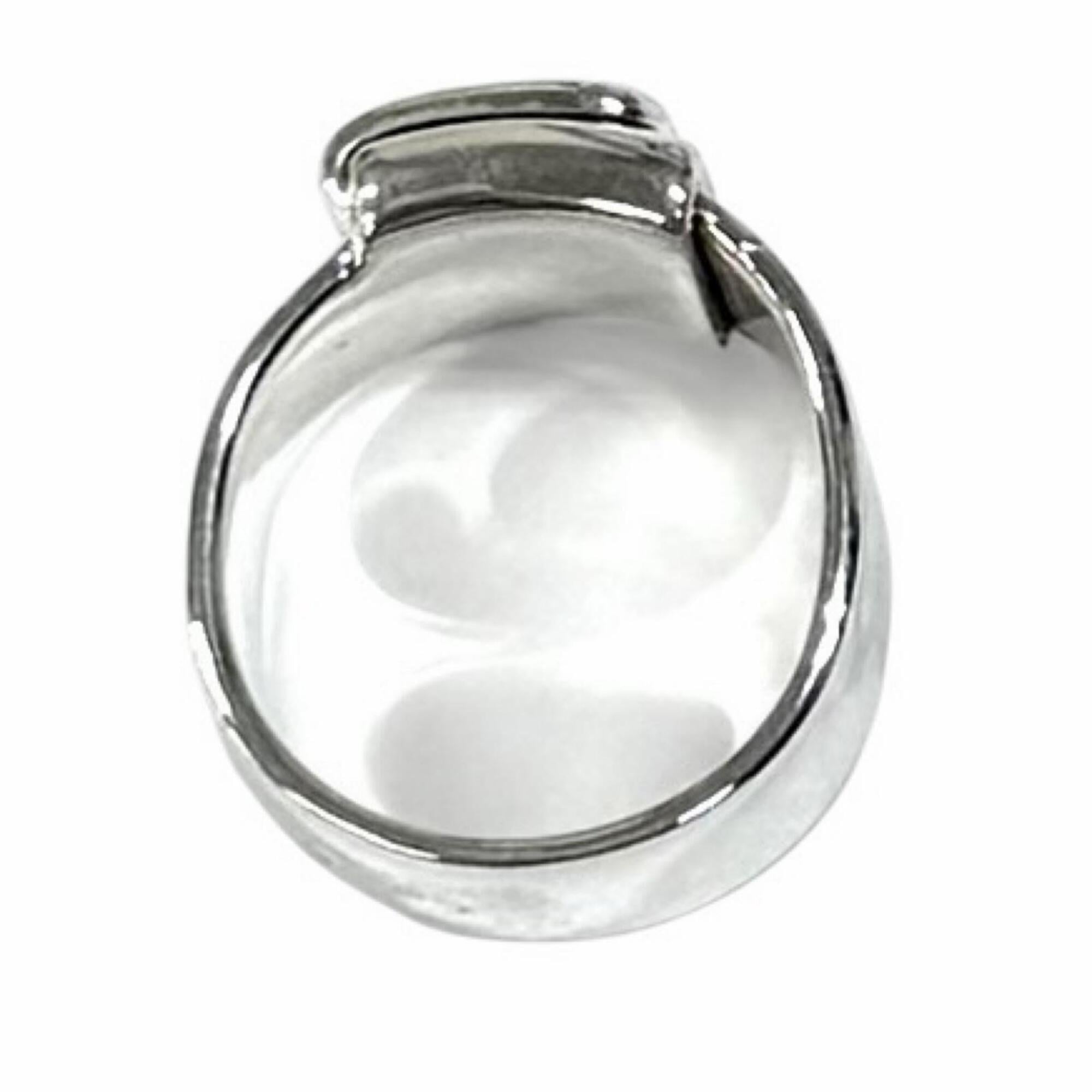 Hermes Silver Silver 925 Band Ring (Pre-Owned)