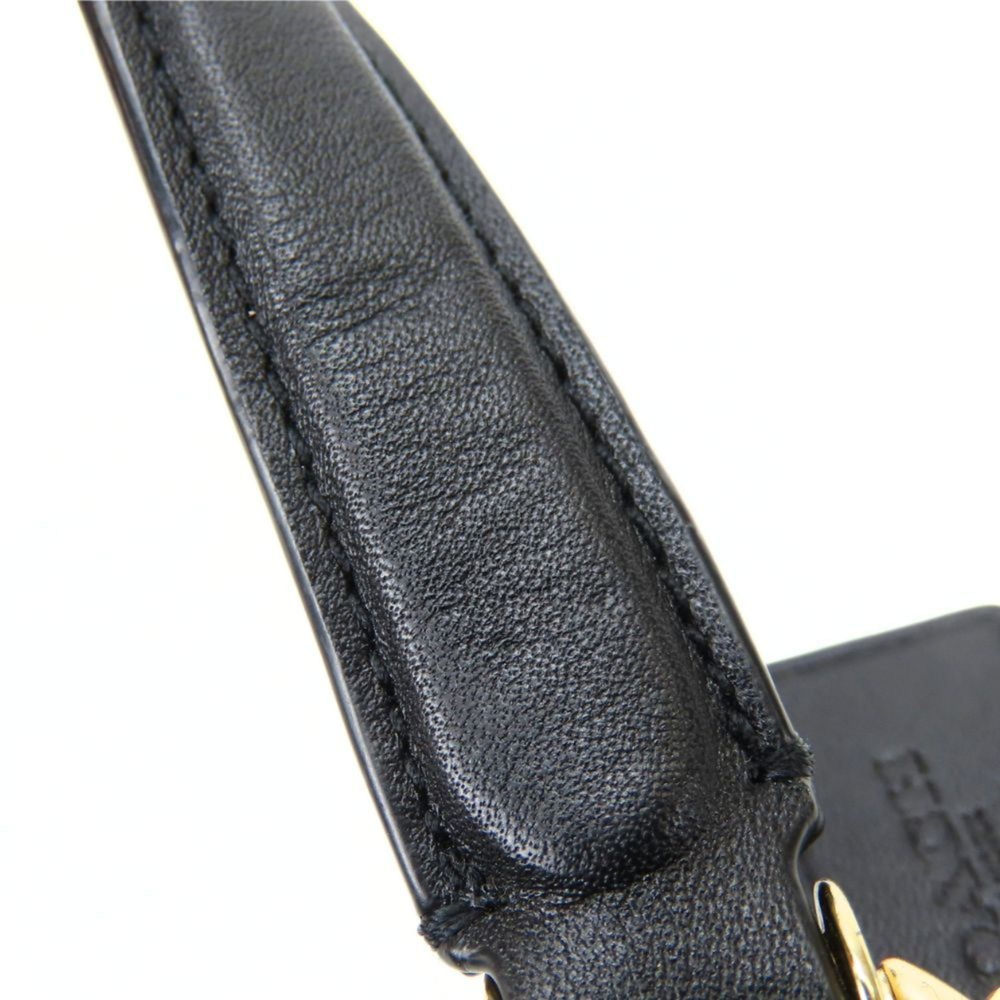 Coach Black Leather Handbag Shoulder Bag (Pre-Owned)