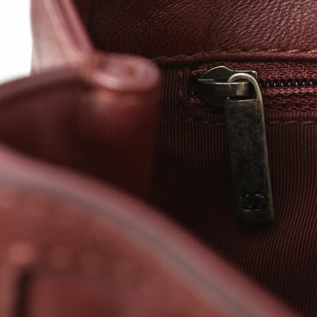 Chanel Bordeaux Saddle Bag Shoulder Bag (Pre-Owned)