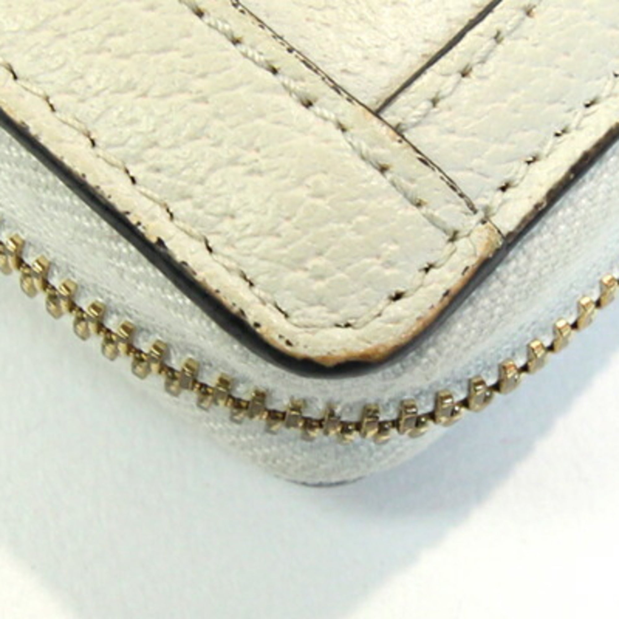Gucci Ophidia Ivory Leather Long Wallet (Bi-Fold) (Pre-Owned)