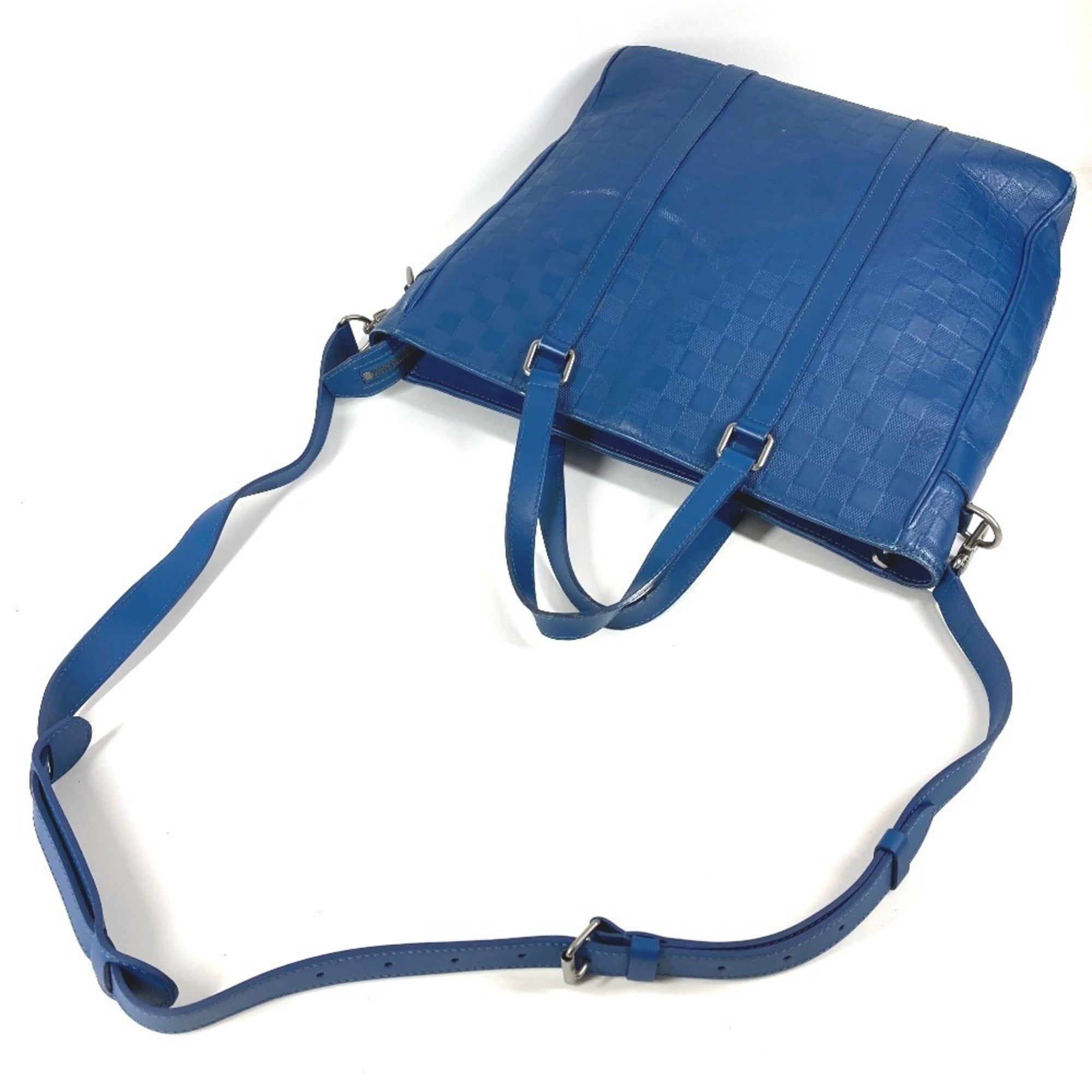 Louis Vuitton Damier Infini Blue Damier Infini Shoulder Bag Tote Bag (Pre-Owned)