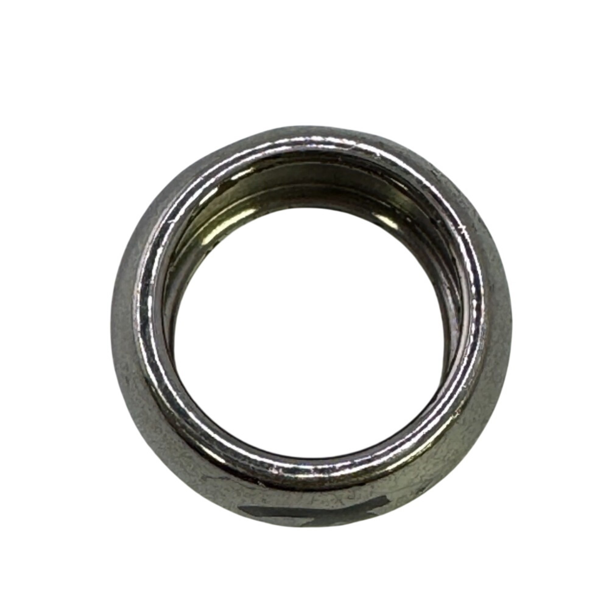 Chanel Silver Metal Band Ring (Pre-Owned)