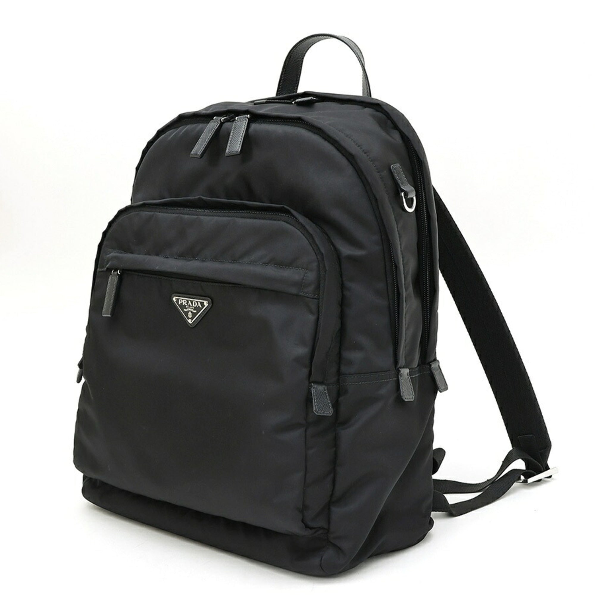 Prada Black Nylon Backpack (Pre-Owned)