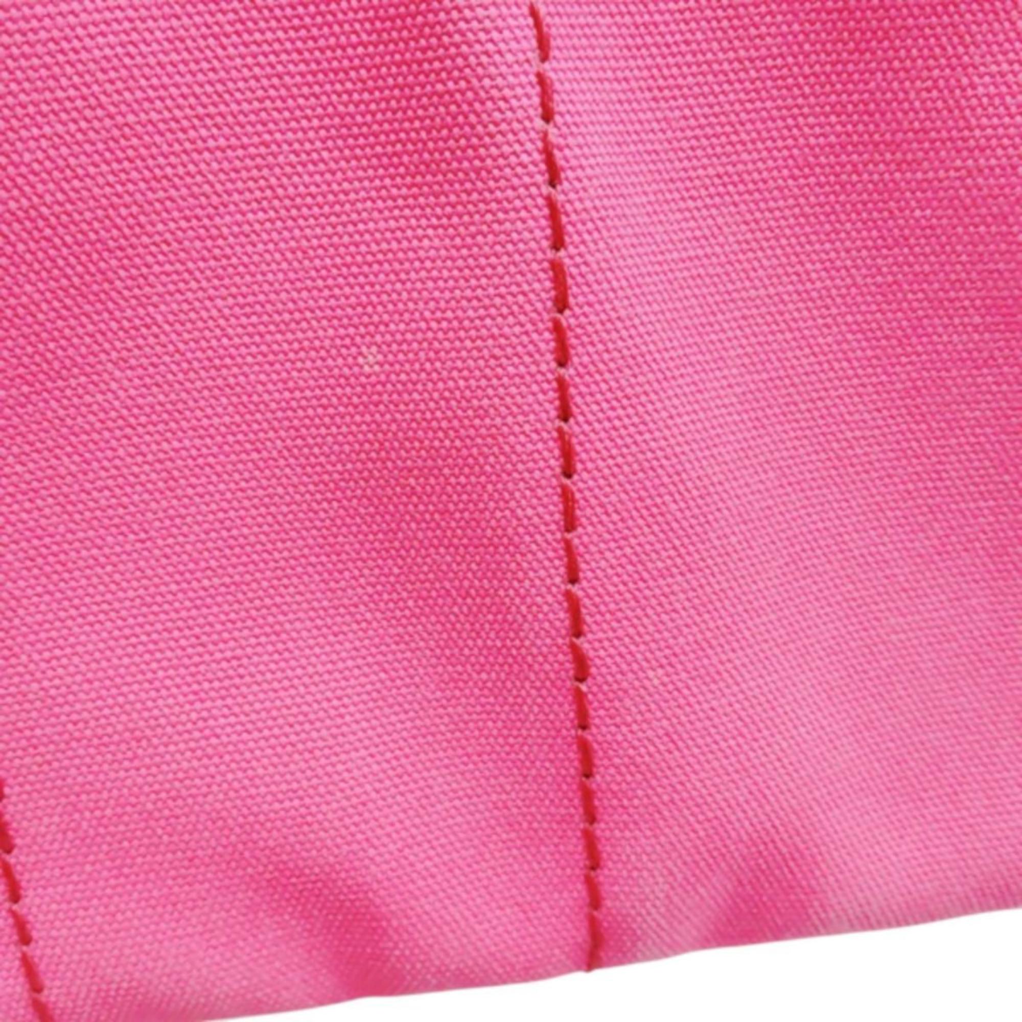 Prada Pink Canvas Tote Bag (Pre-Owned)