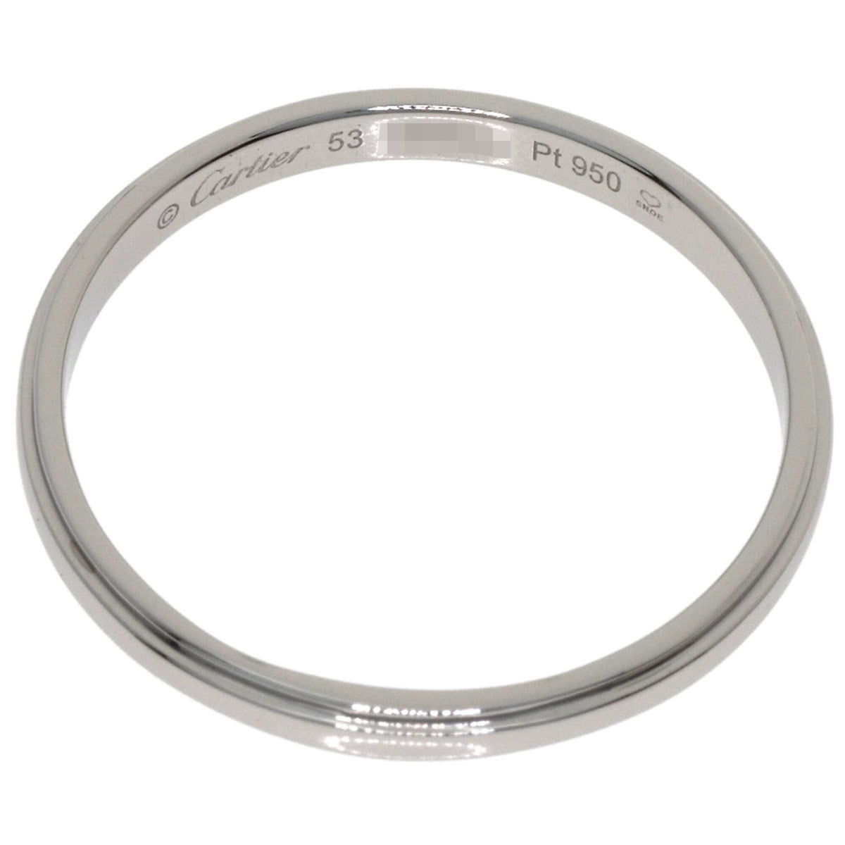Cartier Platinum 950 Band Ring (Pre-Owned)