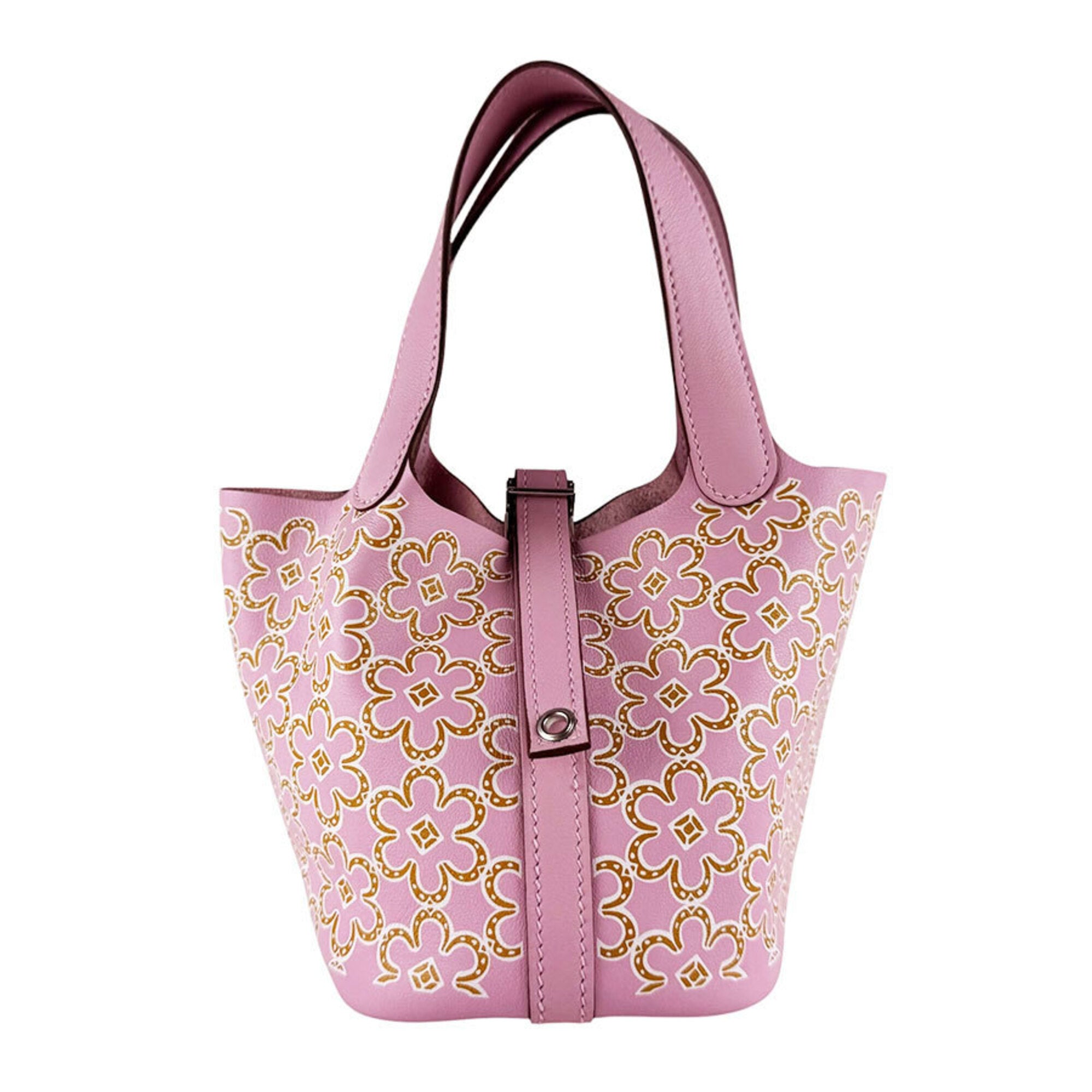Hermes Pink Swift Leather Handbag (Pre-Owned)