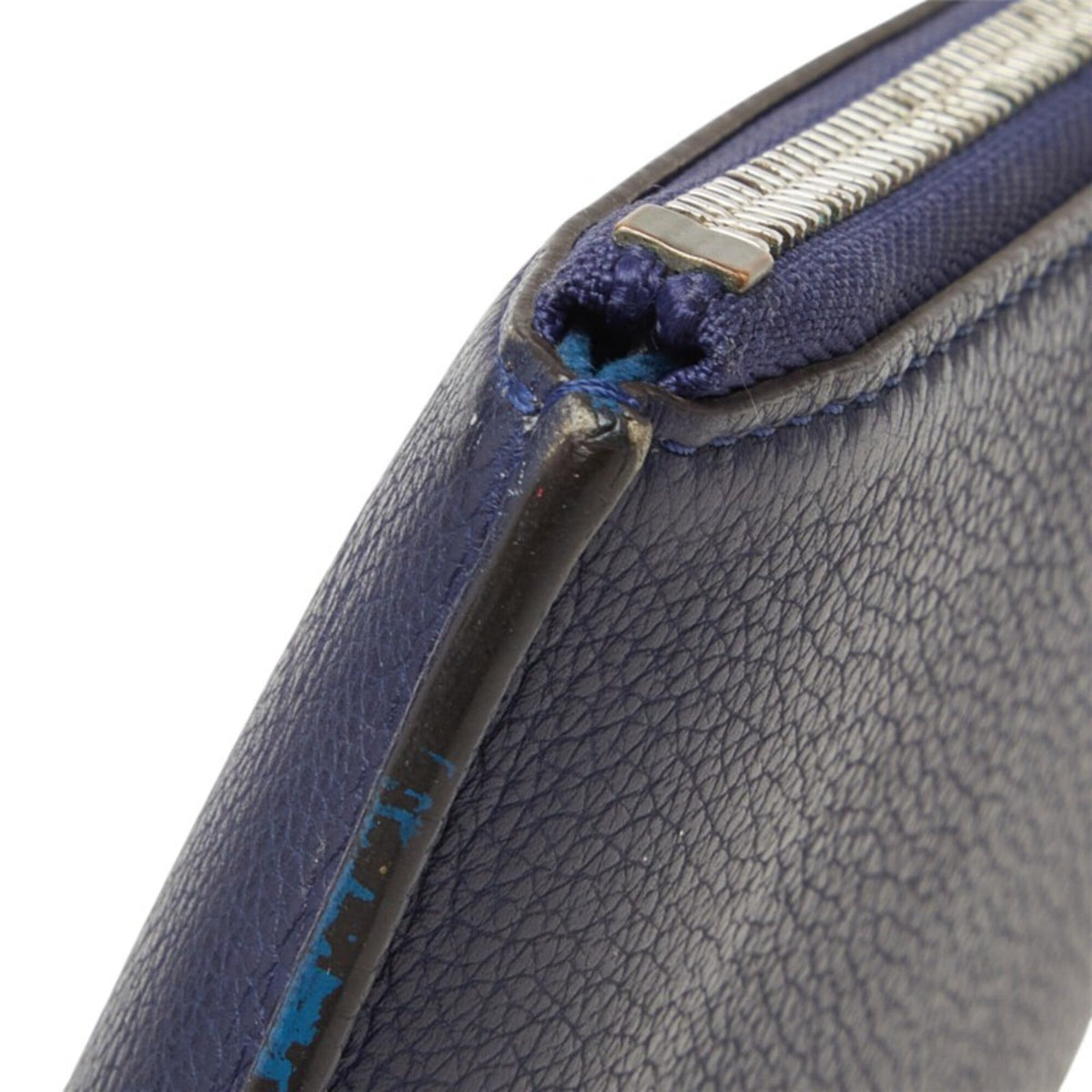 Louis Vuitton Navy Leather Clutch Bag Pouch (Pre-Owned)