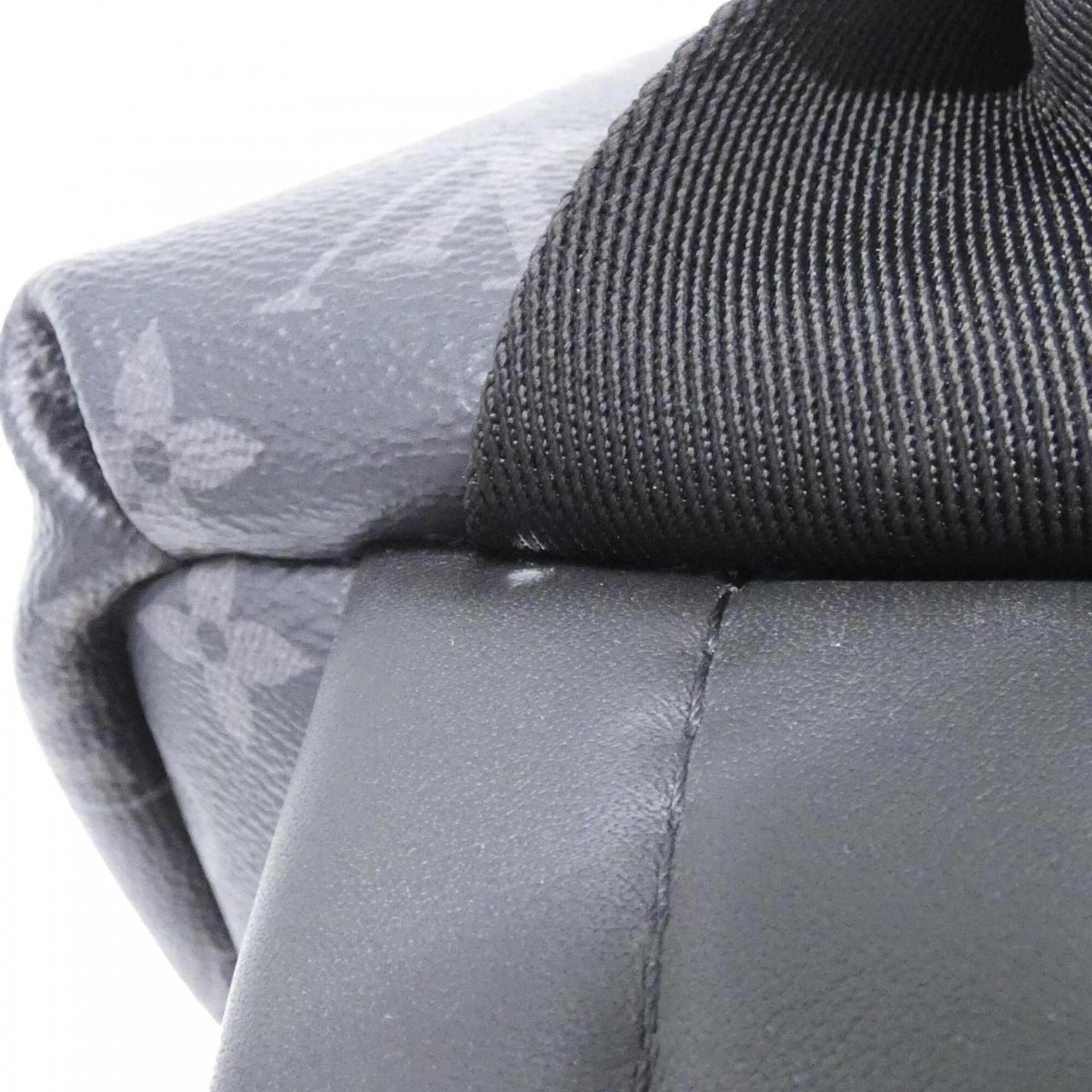 Louis Vuitton Black Coated Canvas Backpack (Pre-Owned)