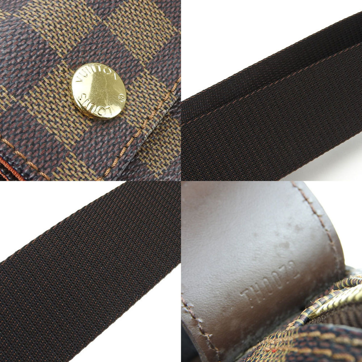 Louis Vuitton Damier Ebene Damier Canvas Messenger Bag Shoulder Bag (Pre-Owned)