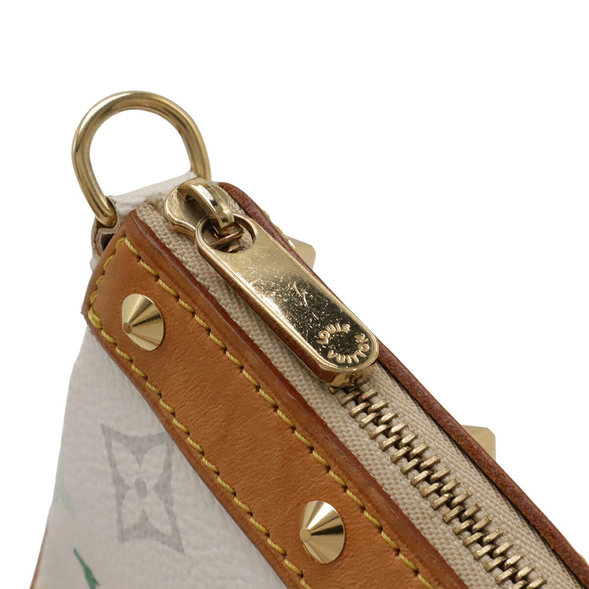 Louis Vuitton Blanc Monogram Multi-Color White Canvas Handbag Pochette Pouch (Pre-Owned)