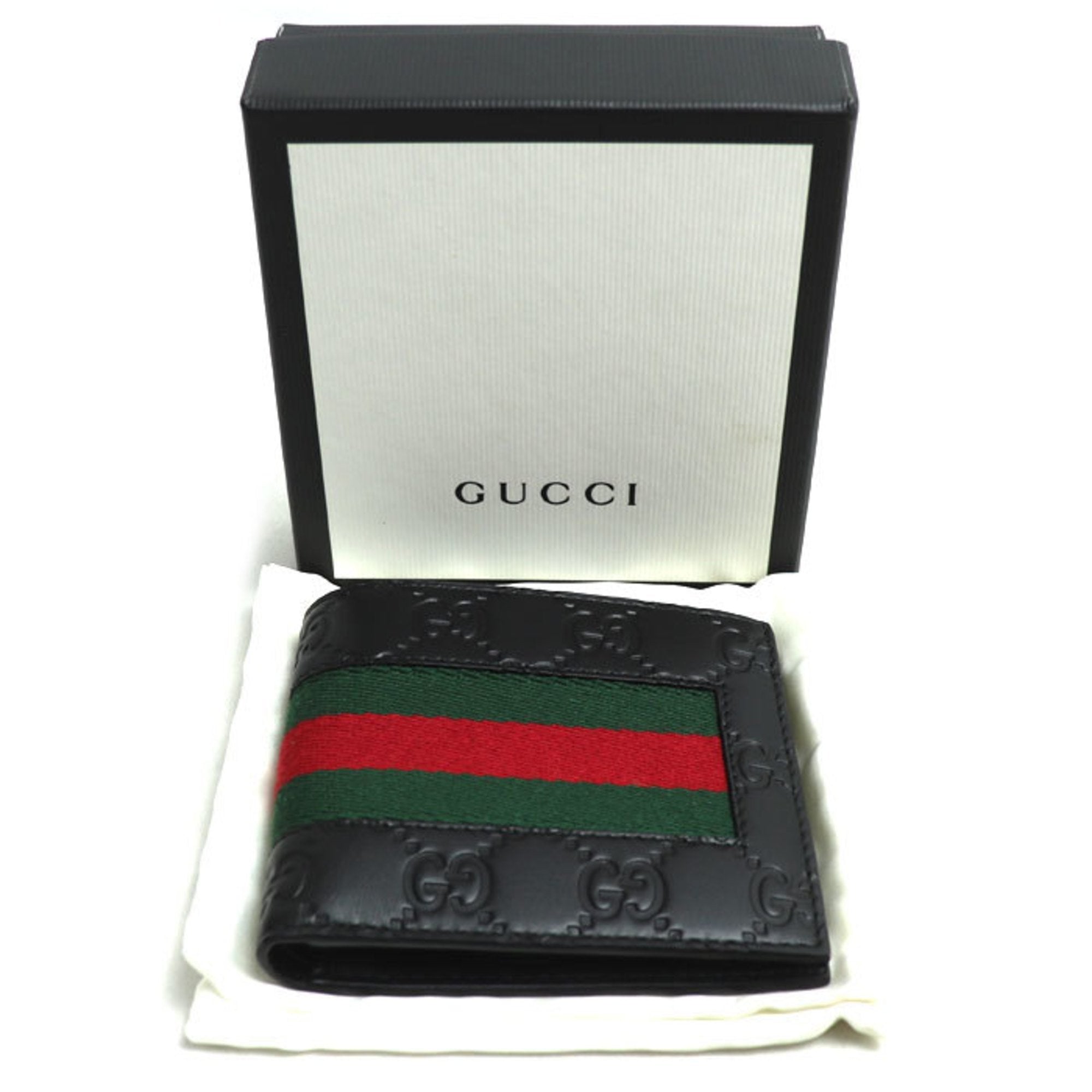Gucci Black Leather Wallet (Bi-Fold) (Pre-Owned)