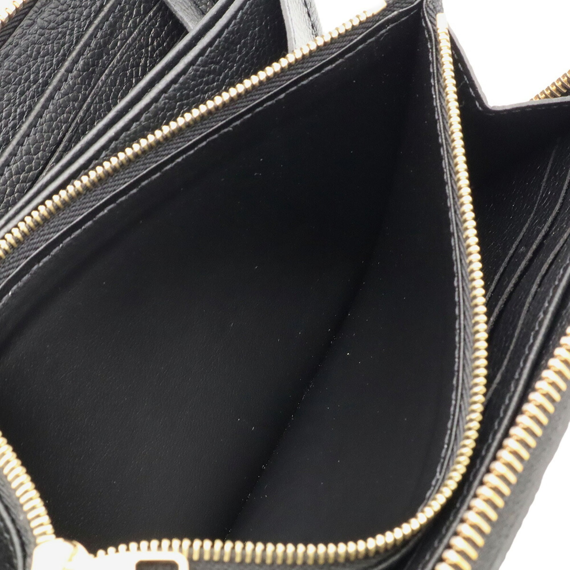 Louis Vuitton Noir Monogram Empreinte Leather Long Wallet (Bi-Fold) (Pre-Owned)