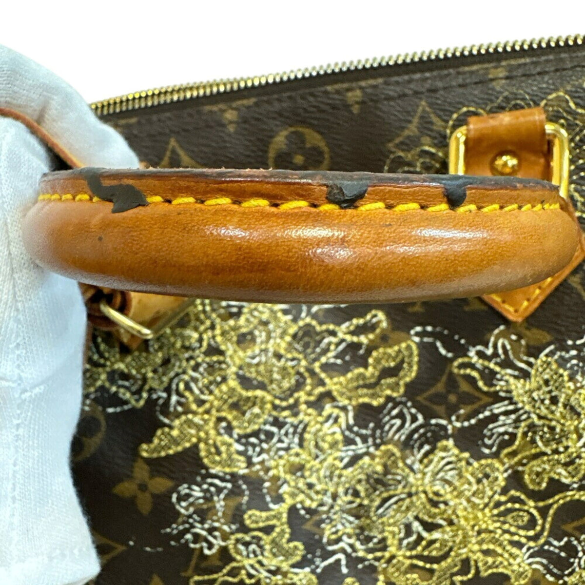Louis Vuitton Brown Monogram Leather Boston Bag Handbag (Pre-Owned)