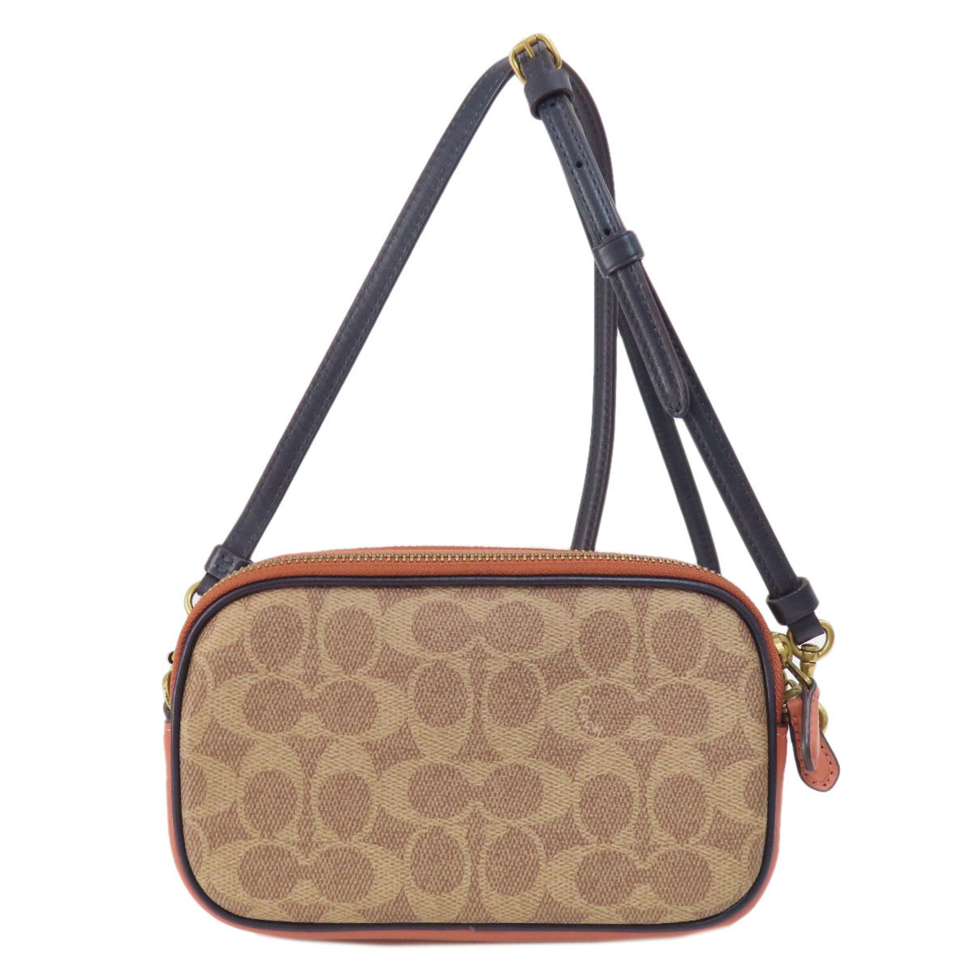Coach Brown Pvc Shoulder Bag (Pre-Owned)
