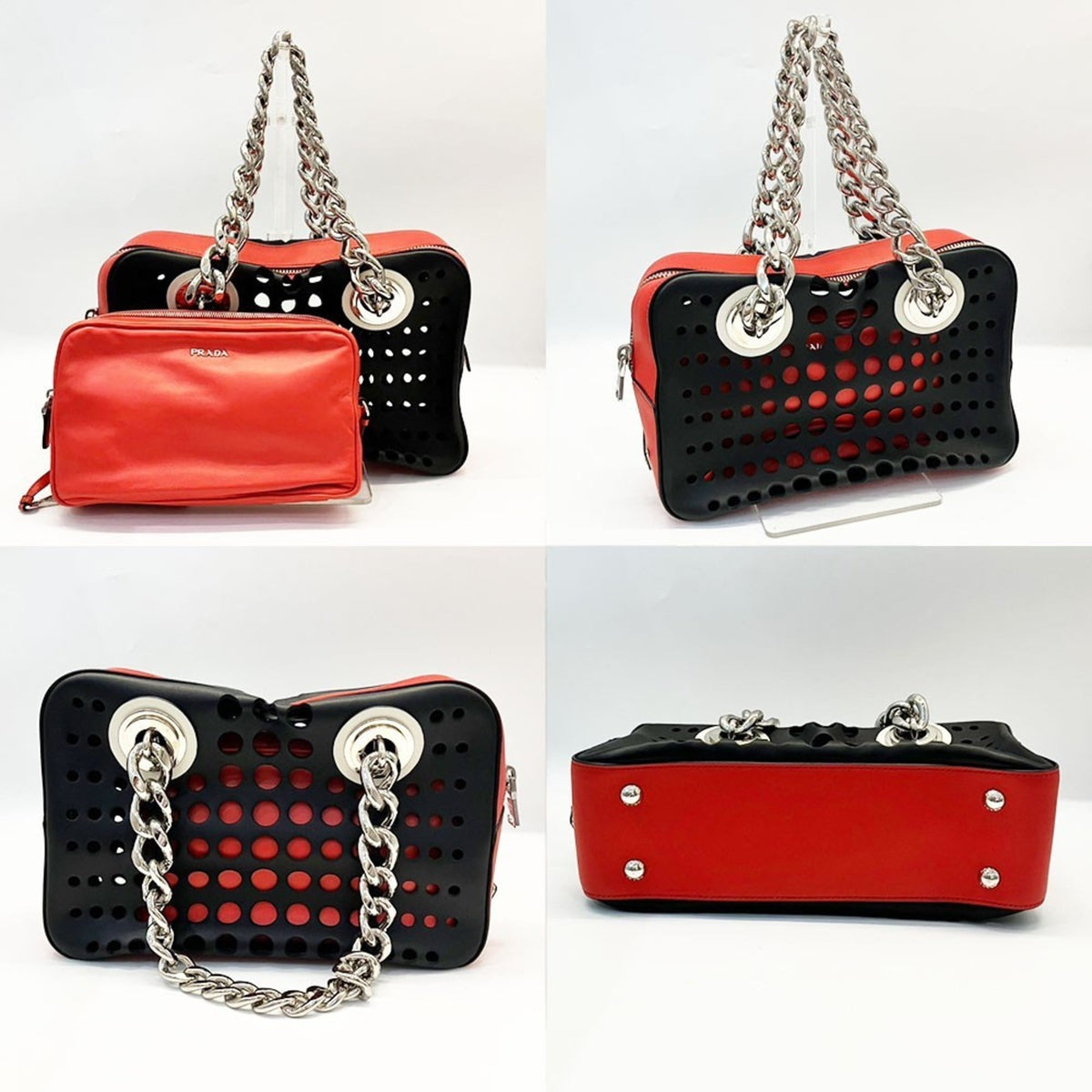 Prada Black Leather Shoulder Bag (Pre-Owned)