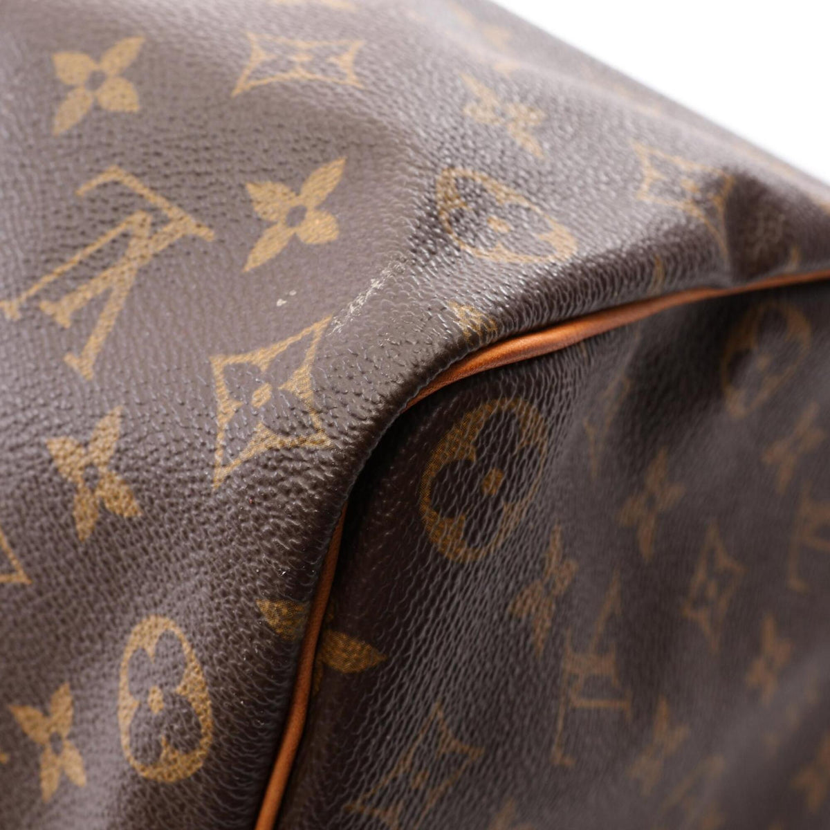 Louis Vuitton Brown Monogram Coated Canvas Leather Handbag (Pre-Owned)