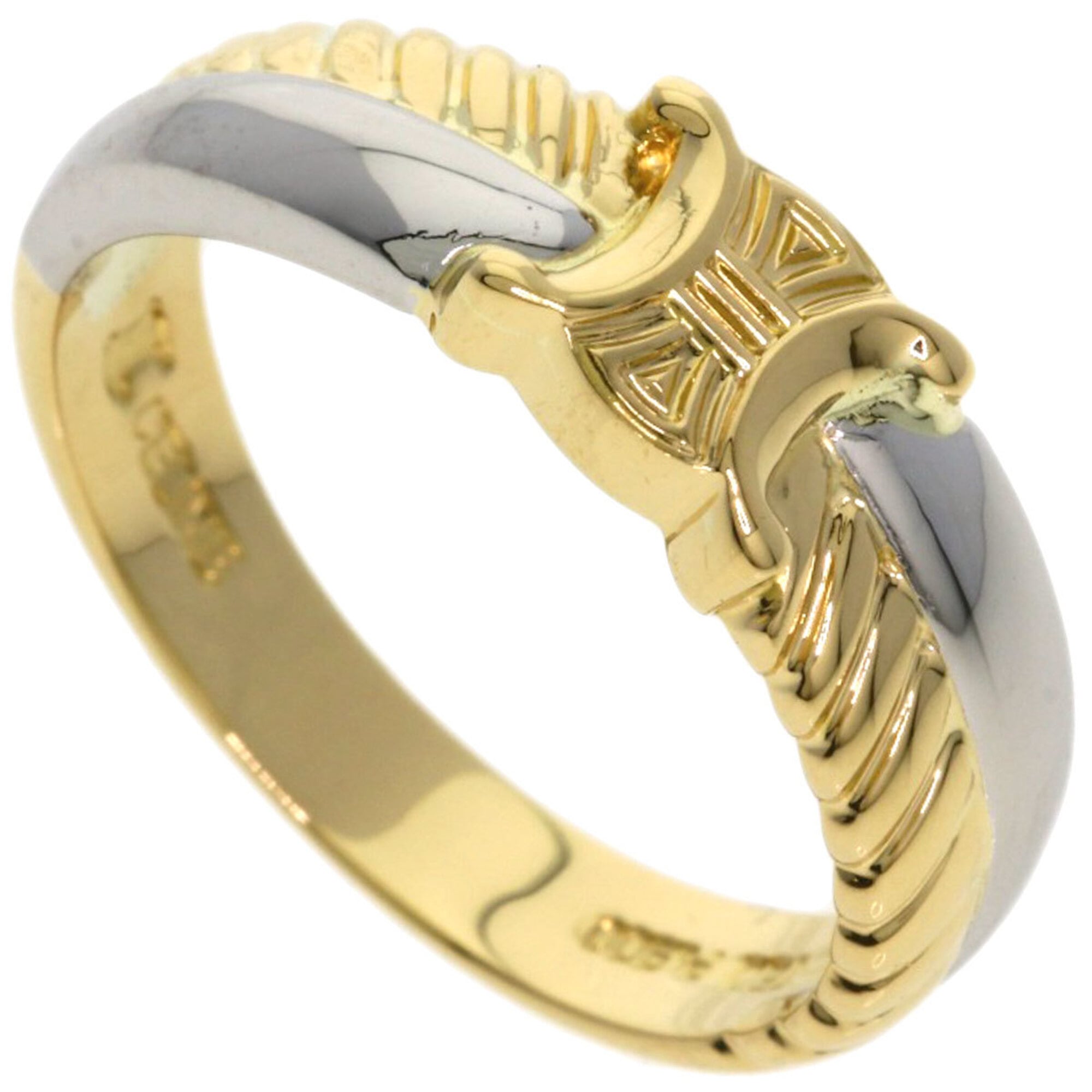 Celine Yellow Gold (18K) Platinum 900 Band Ring (Pre-Owned)