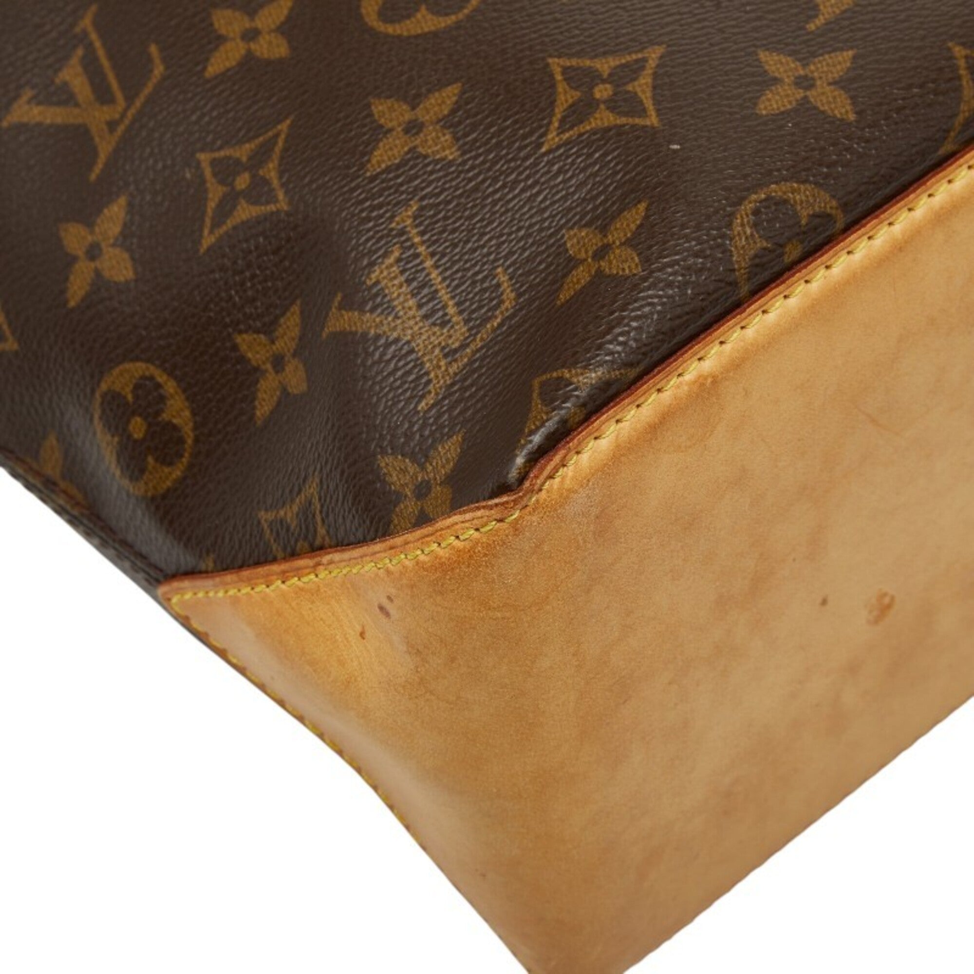 Louis Vuitton Brown Pvc Leather Shoulder Bag Tote Bag (Pre-Owned)