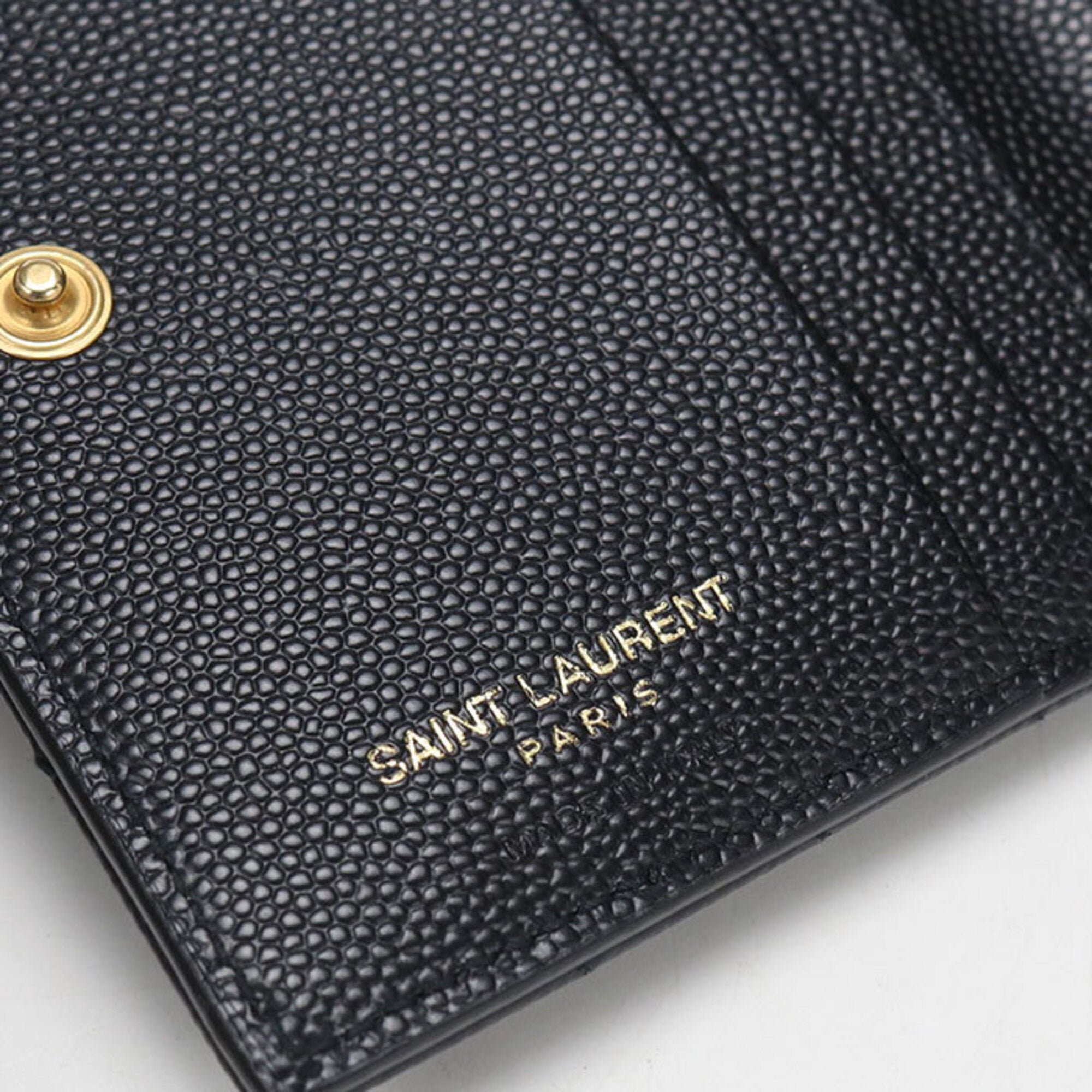 Saint Laurent Black Leather Wallet (Bi-Fold) (Pre-Owned)