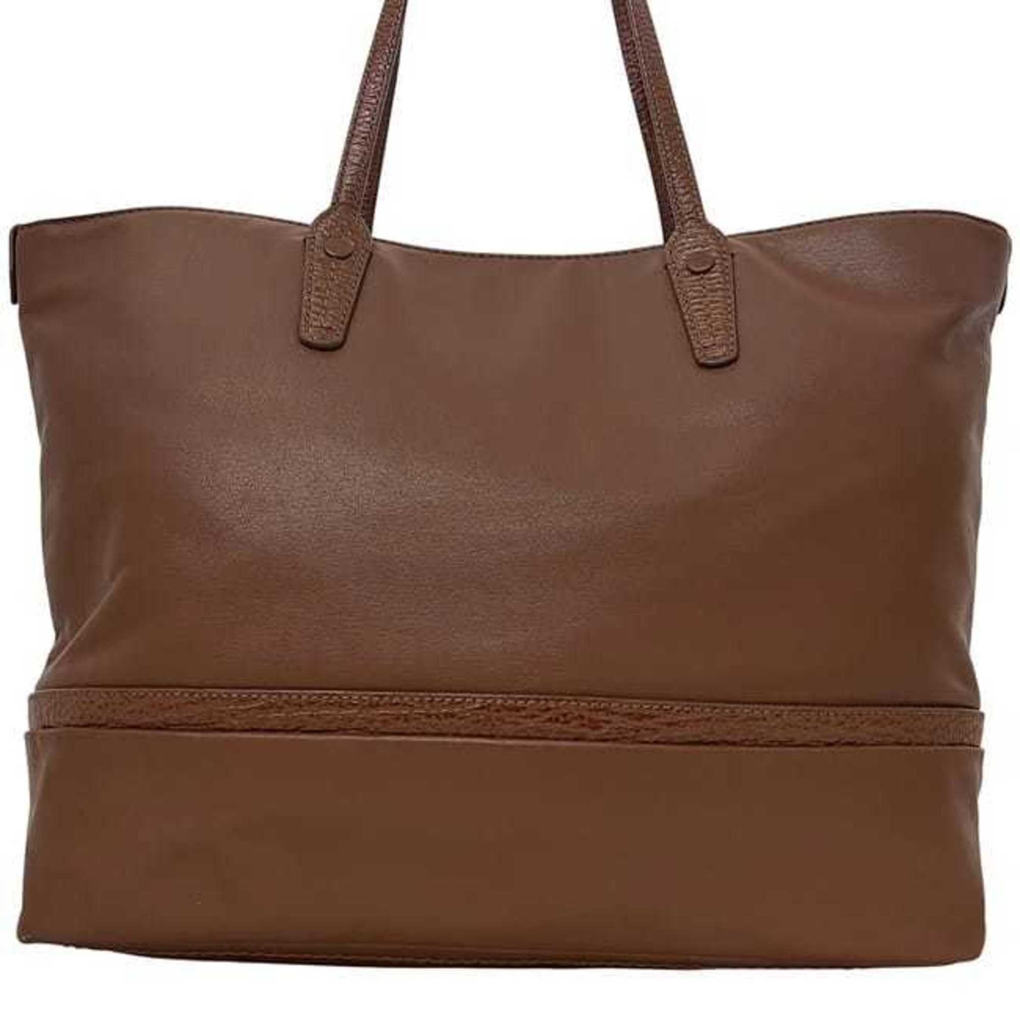 Bally Brown Leather Tote Bag (Pre-Owned)
