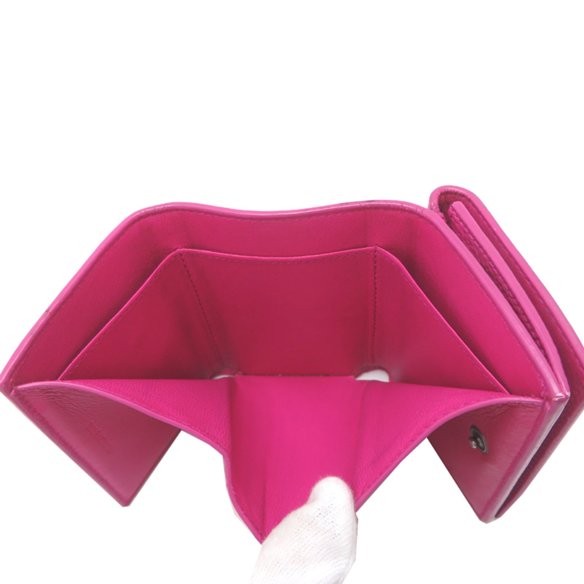 Balenciaga Pink Leather Wallet (Tri-Fold) (Pre-Owned)