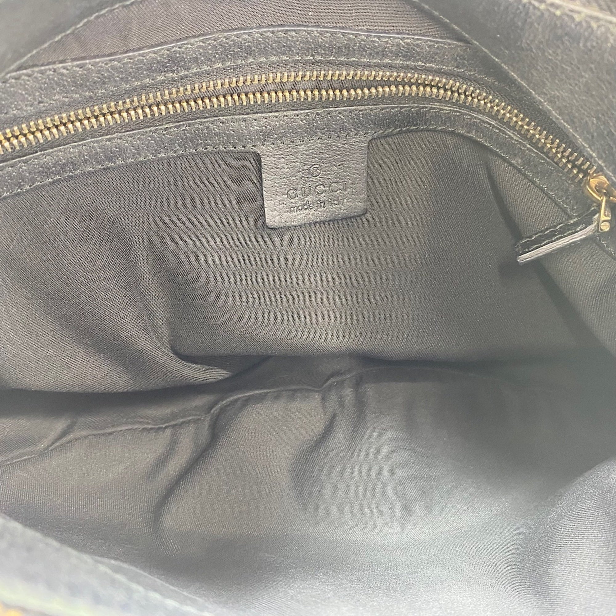 Gucci Black Bamboo Shoulder Bag (Pre-Owned)