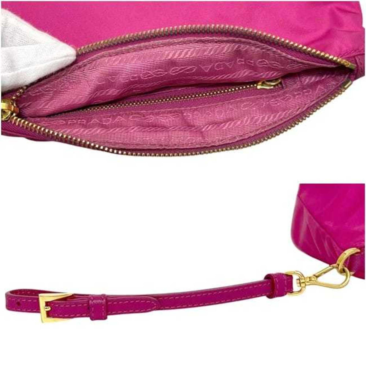 Prada Pink Nylon Pouch (Pre-Owned)