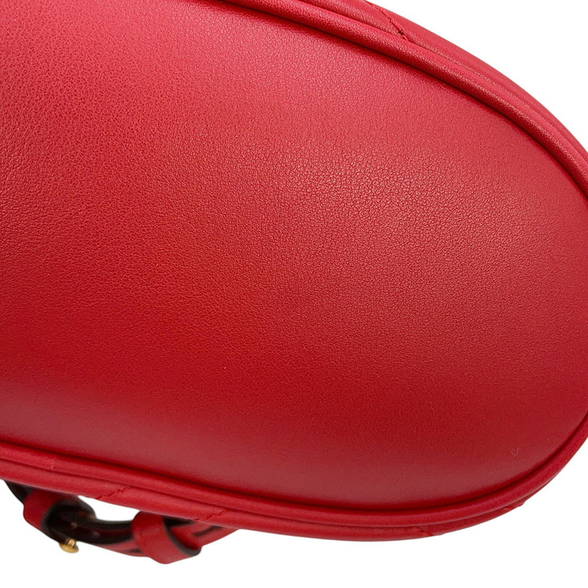 Gucci Red Color Leather Backpack Handbag (Pre-Owned)