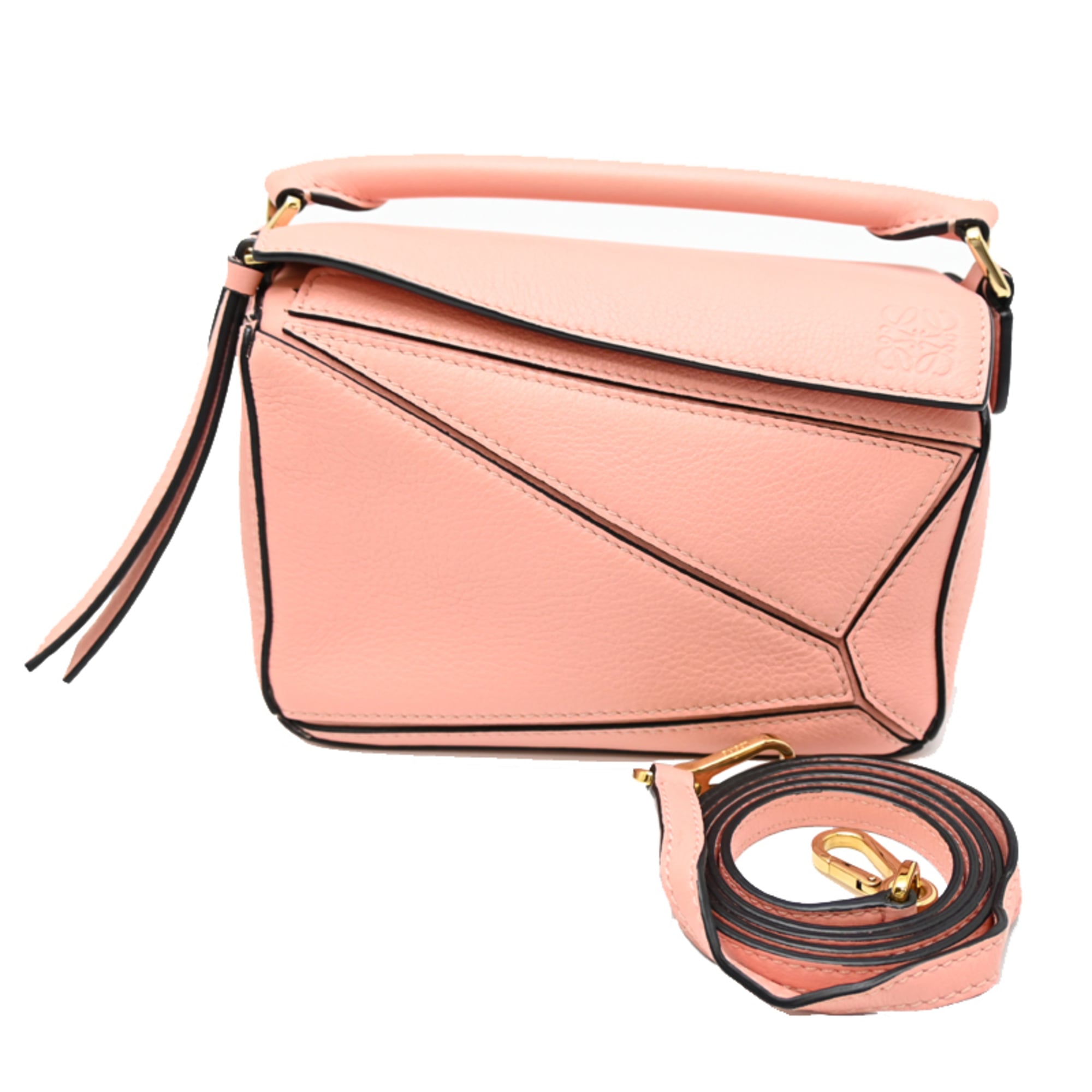 Loewe Pink Leather Shoulder Bag (Pre-Owned)