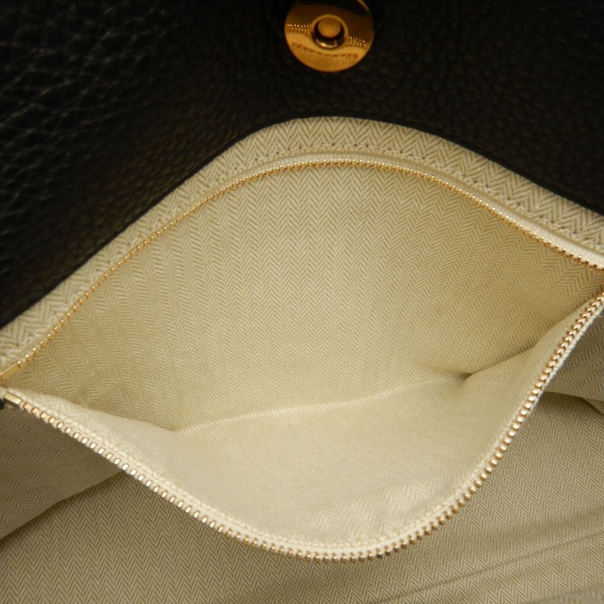 Tory Burch Black Leather Tote Bag (Pre-Owned)