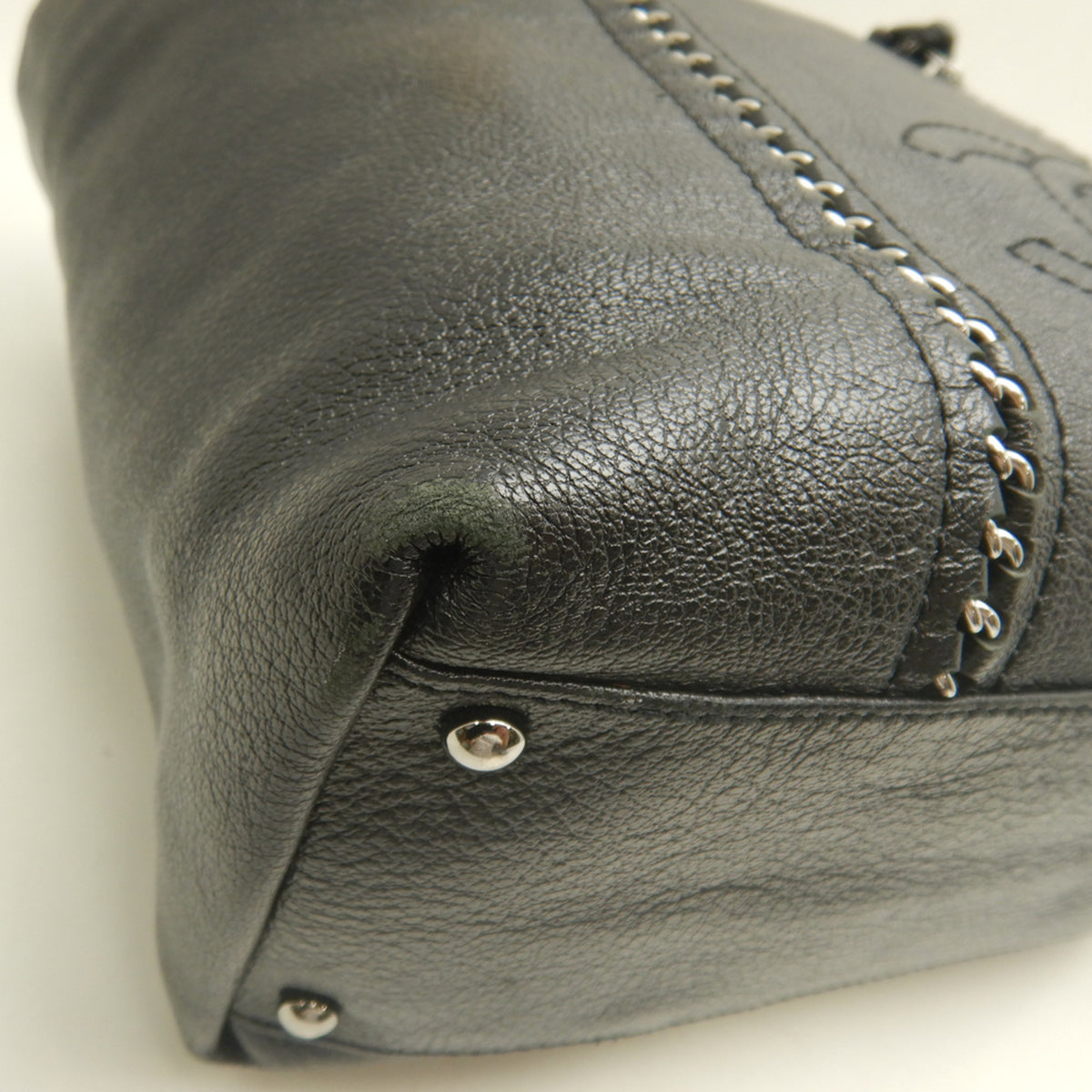 Chanel Black Leather Tote Bag (Pre-Owned)