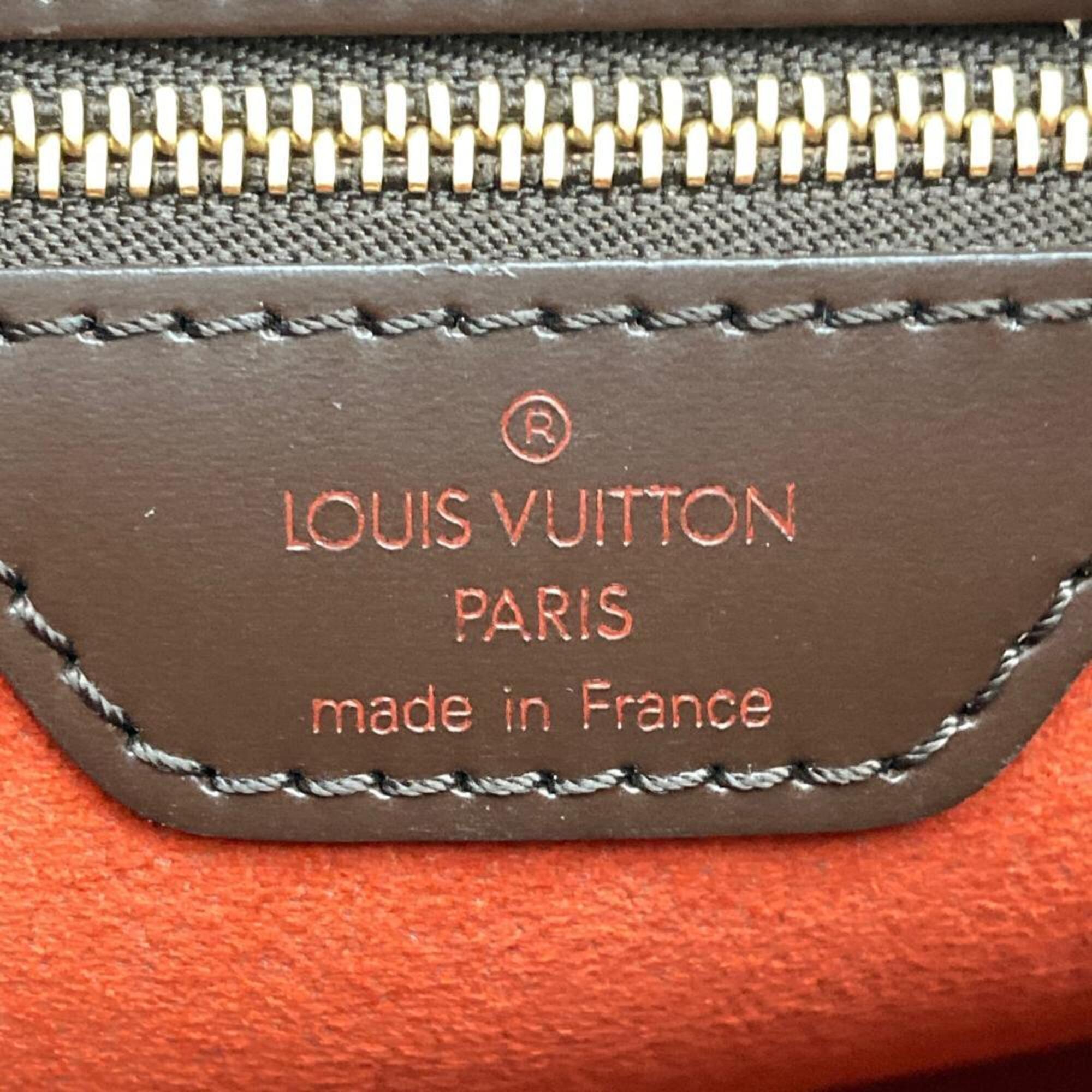 Louis Vuitton Brown Damier Canvas Ebene Handbag (Pre-Owned)