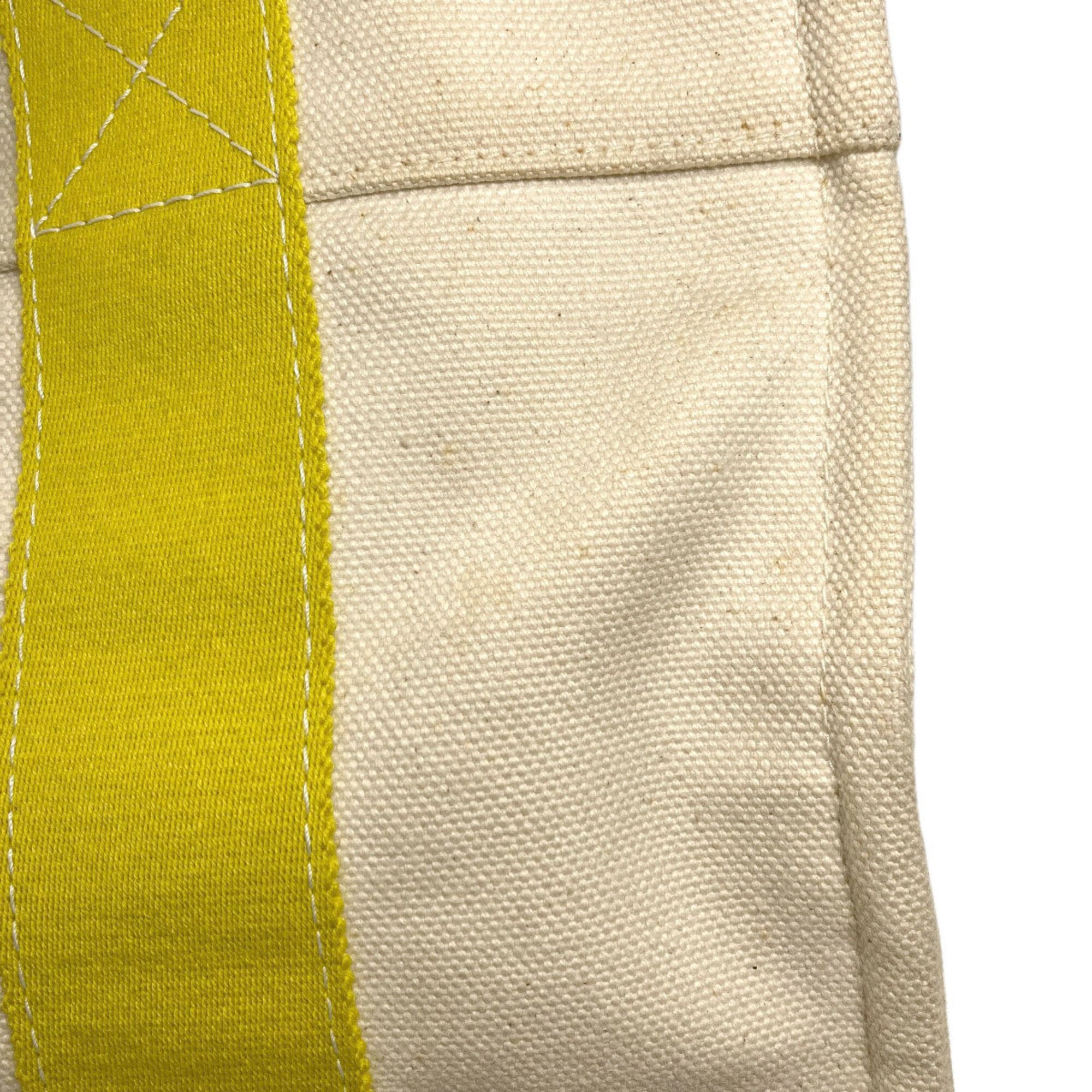Hermes Yellow Canvas Handbag (Pre-Owned)