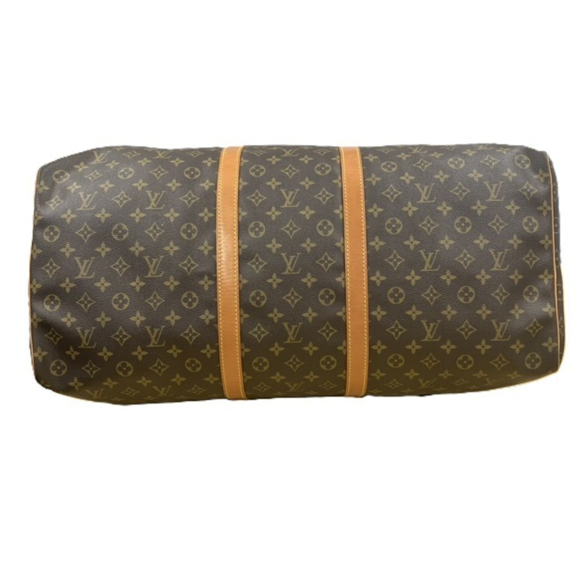 Louis Vuitton Monogram Brown Monogram Leather Boston Bag (Pre-Owned)