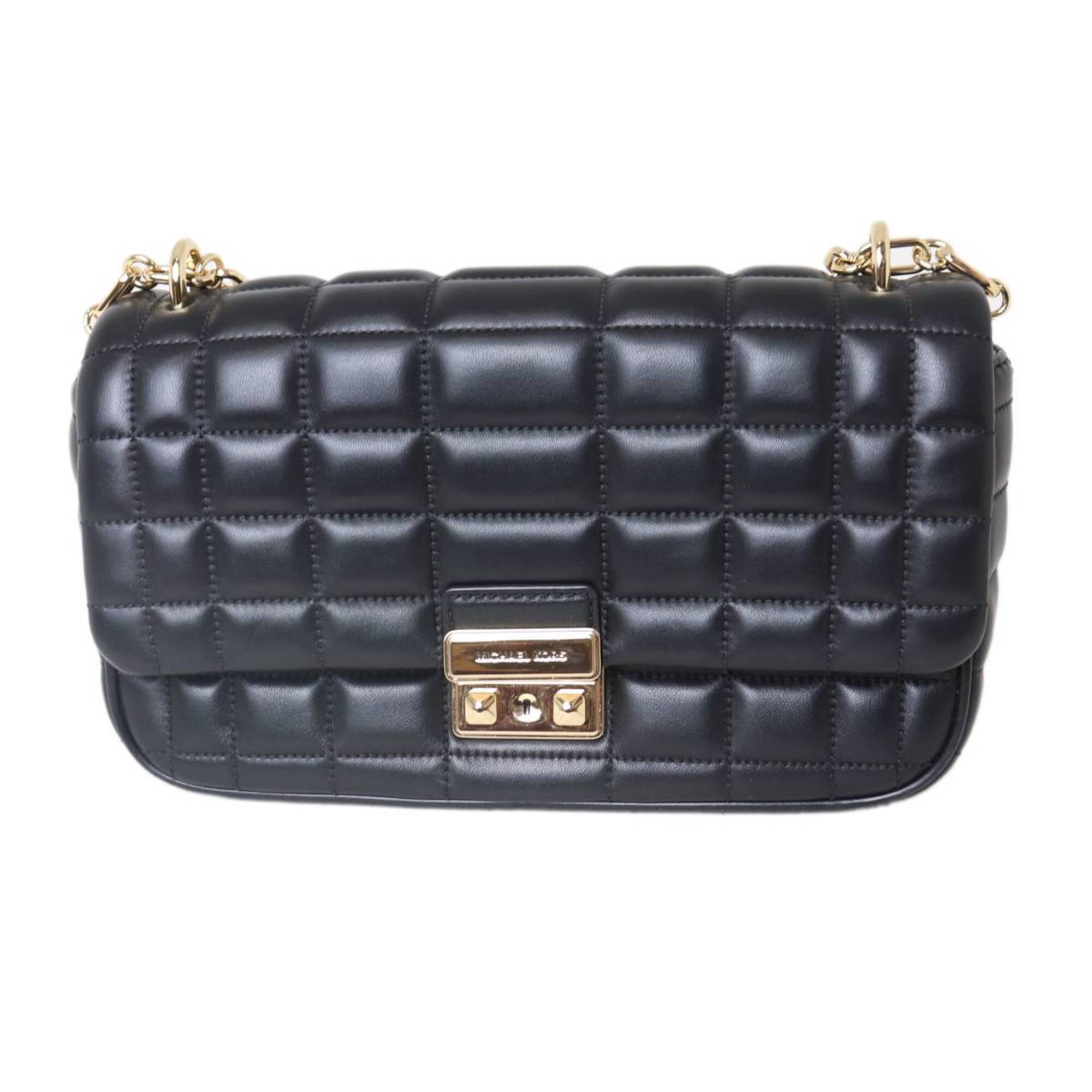 Michael Kors Black Leather Shoulder Bag (Pre-Owned)