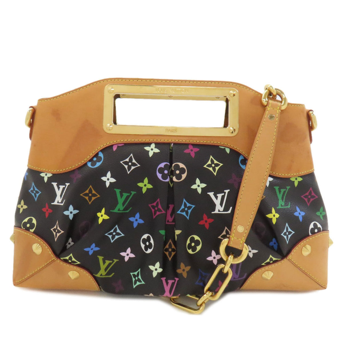 Louis Vuitton Black Monogram Multicolore Handbag (Pre-Owned)
