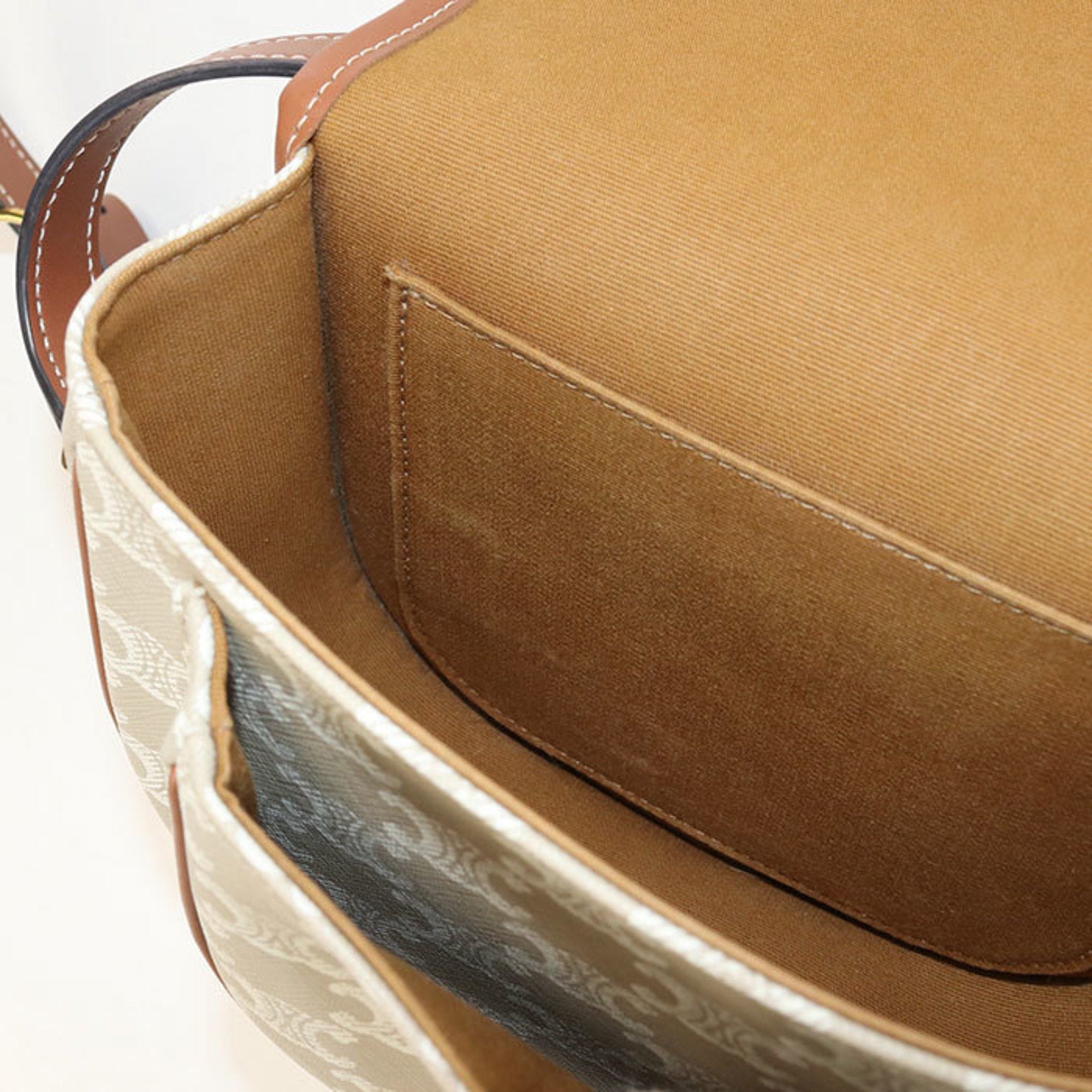 Celine Beige Pvc Leather Shoulder Bag (Pre-Owned)