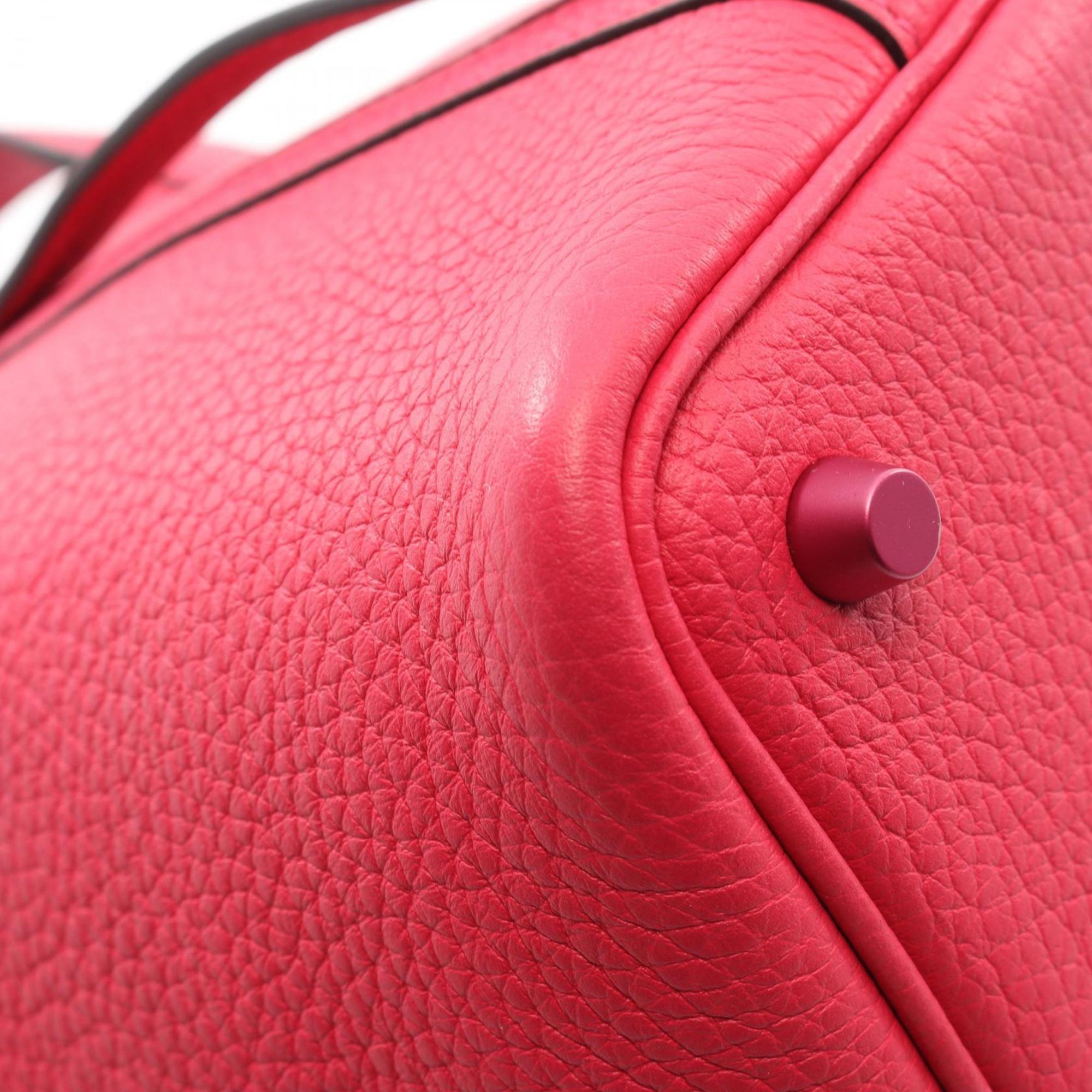 Hermes Pink Taurillon Clemence Leather Handbag (Pre-Owned)