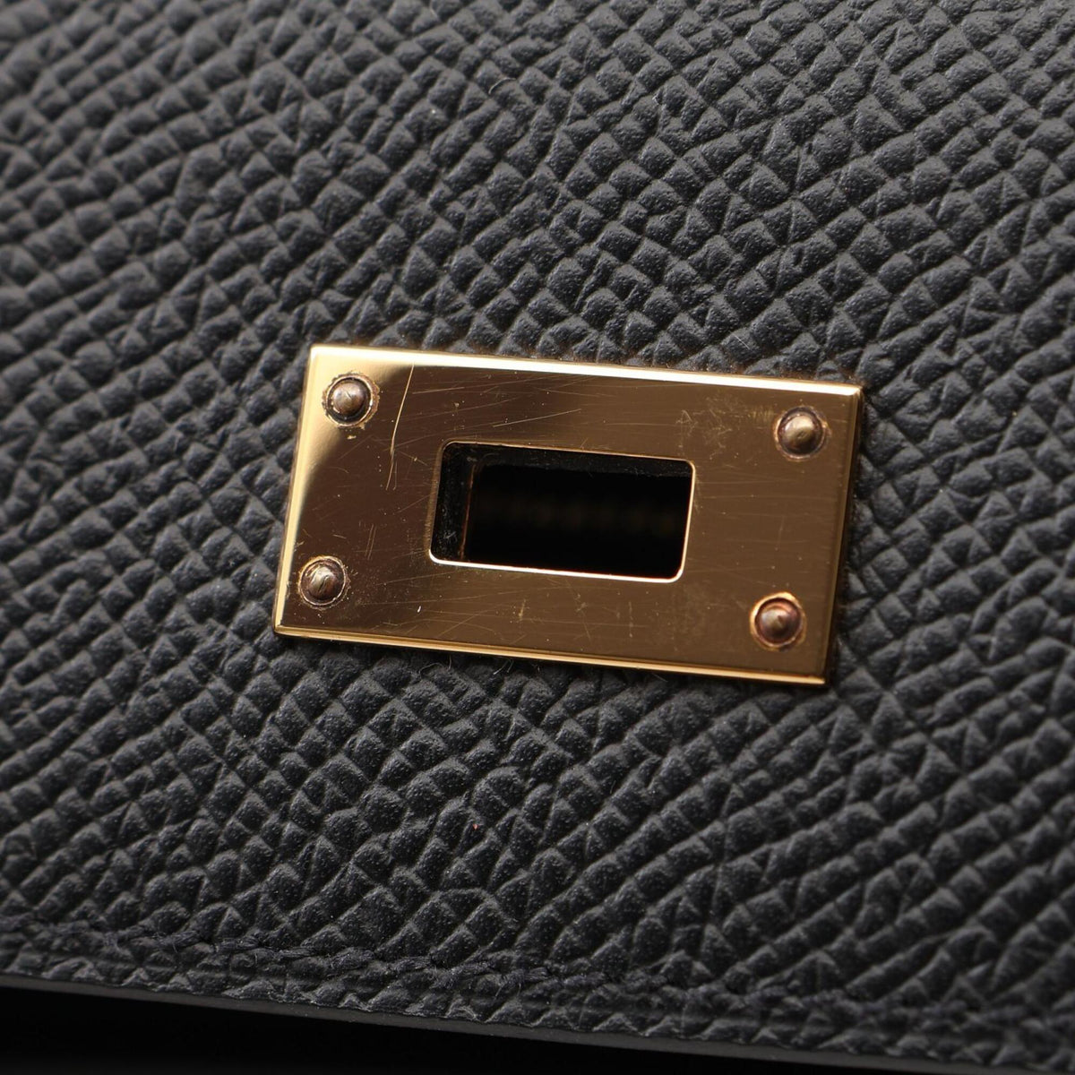 Hermes Black Epsom Leather Handbag Shoulder Bag (Pre-Owned)