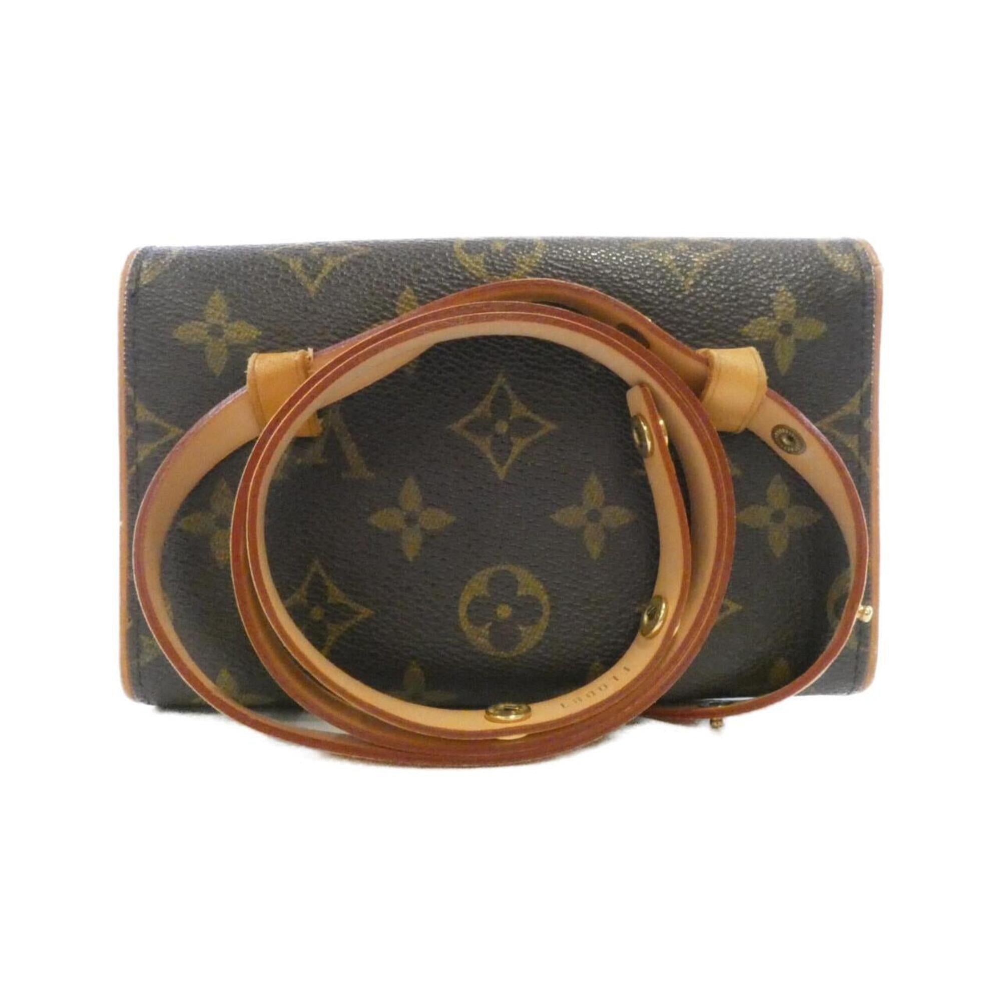 Louis Vuitton Marron Monogram Coated Canvas Fanny Pack Pochette (Pre-Owned)